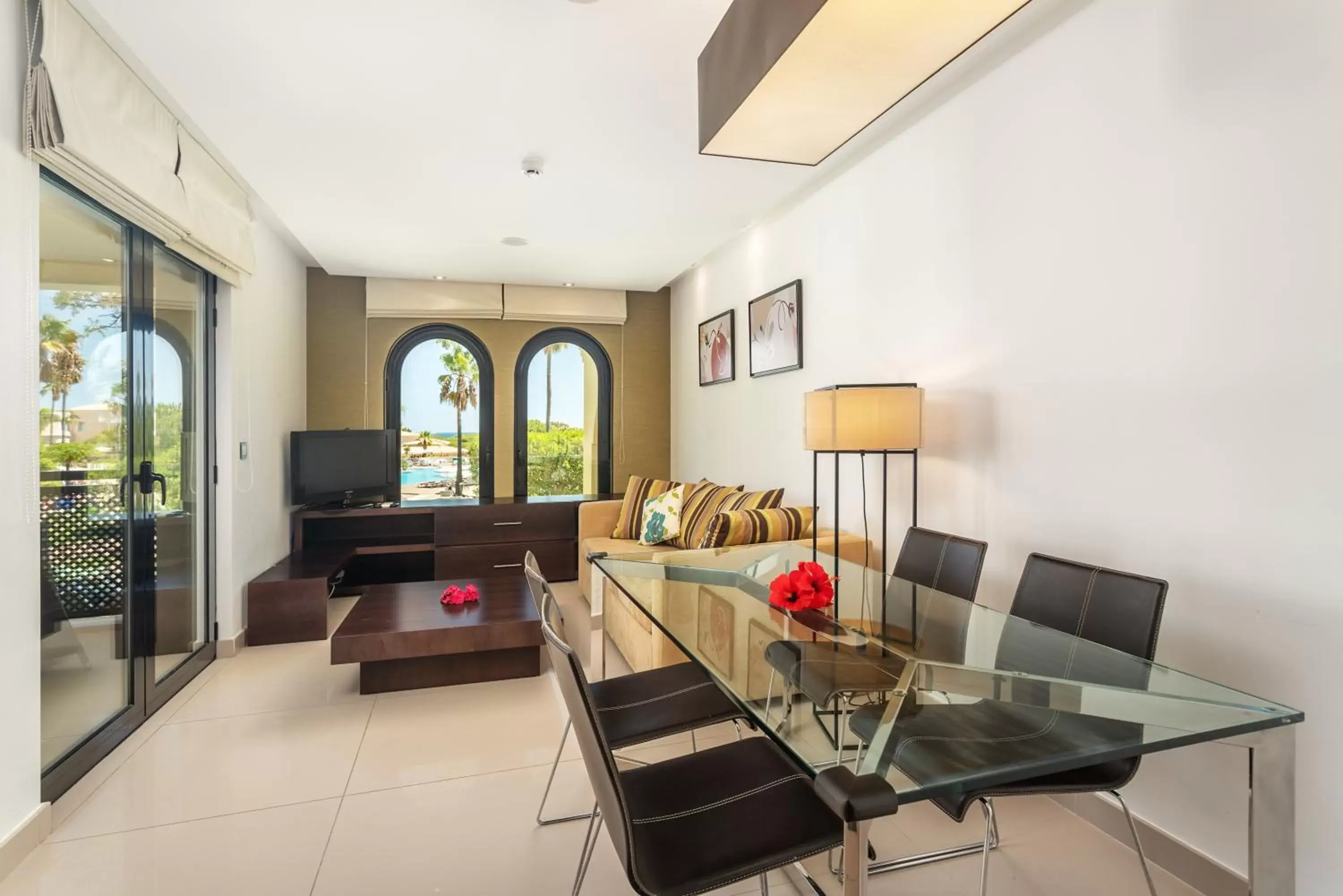 Living room, Dining Area in AP Adriana Beach Resort