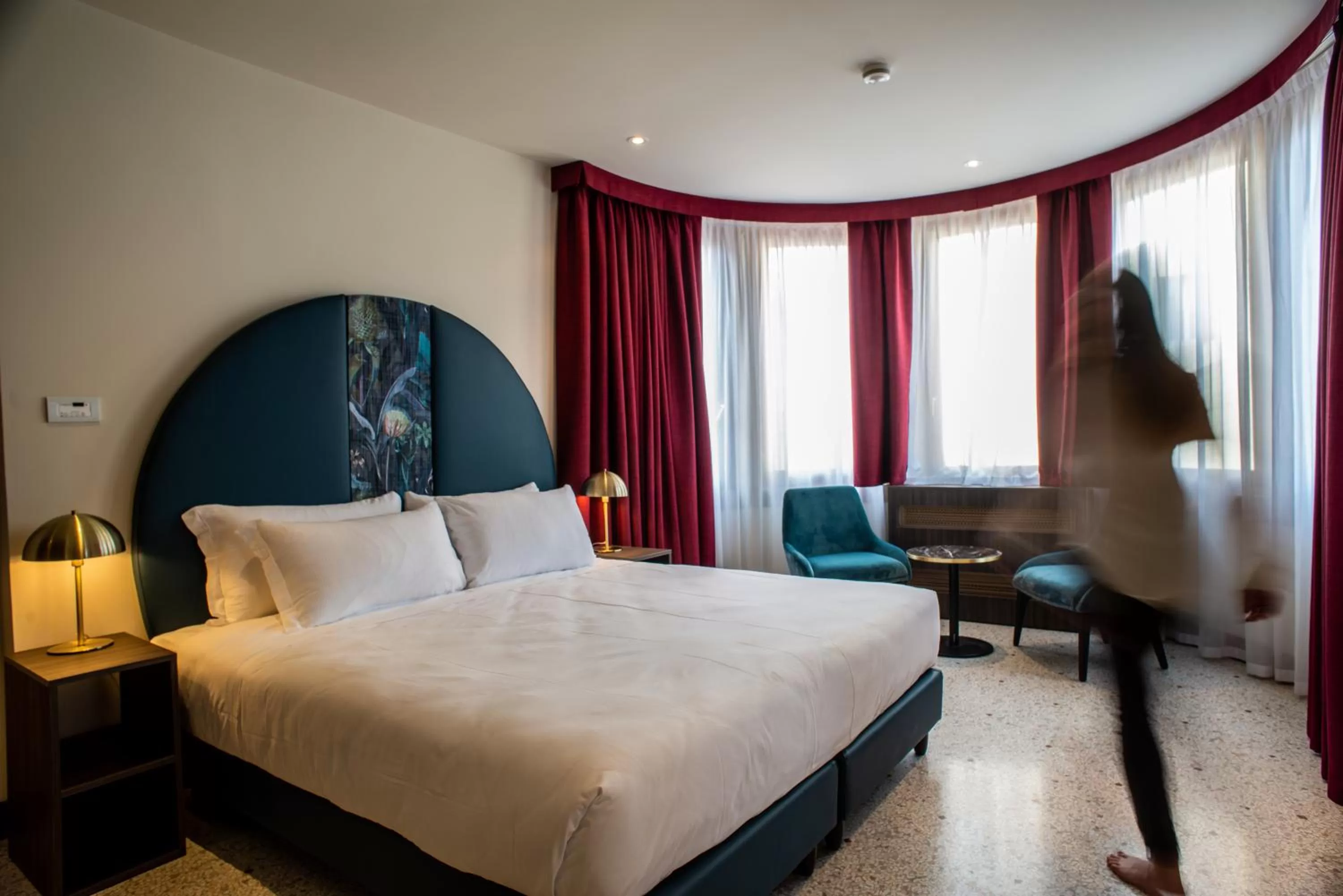 Bedroom, Bed in Palazzina Fortuny