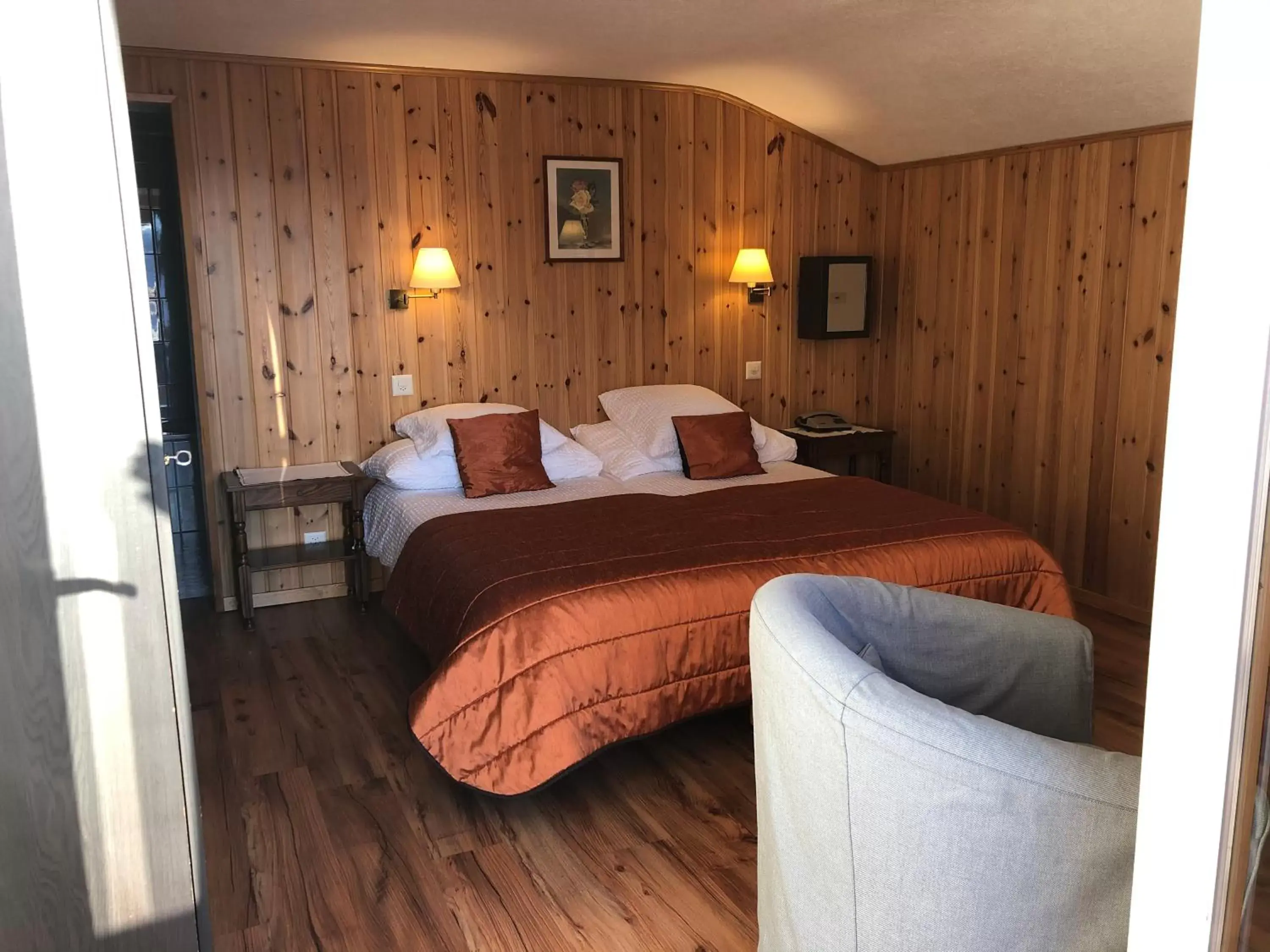 Bed in Hotel de la Poste Verbier