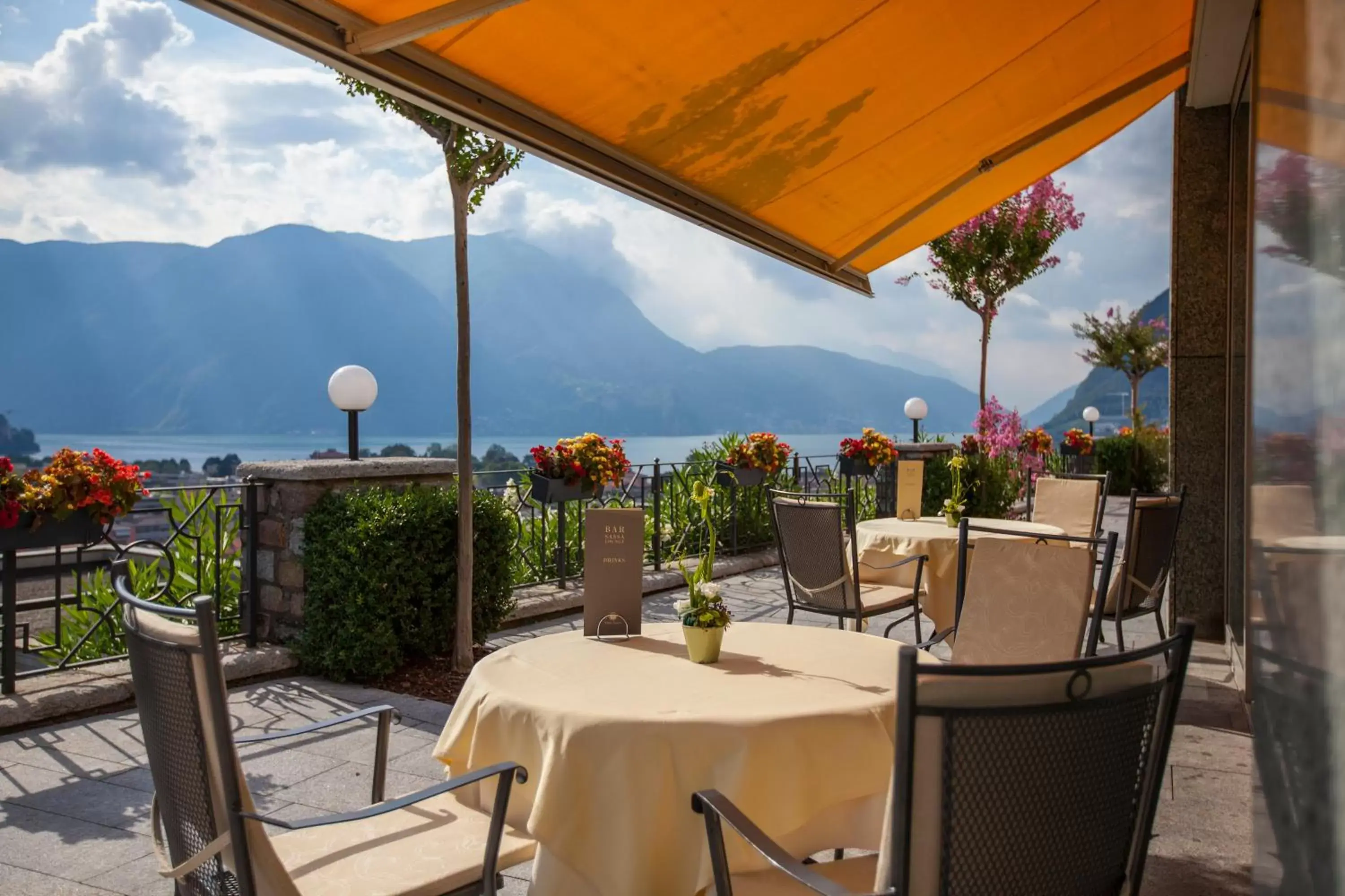 View (from property/room), Restaurant/Places to Eat in Villa Sassa Hotel, Residence & Spa - Ticino Hotels Group