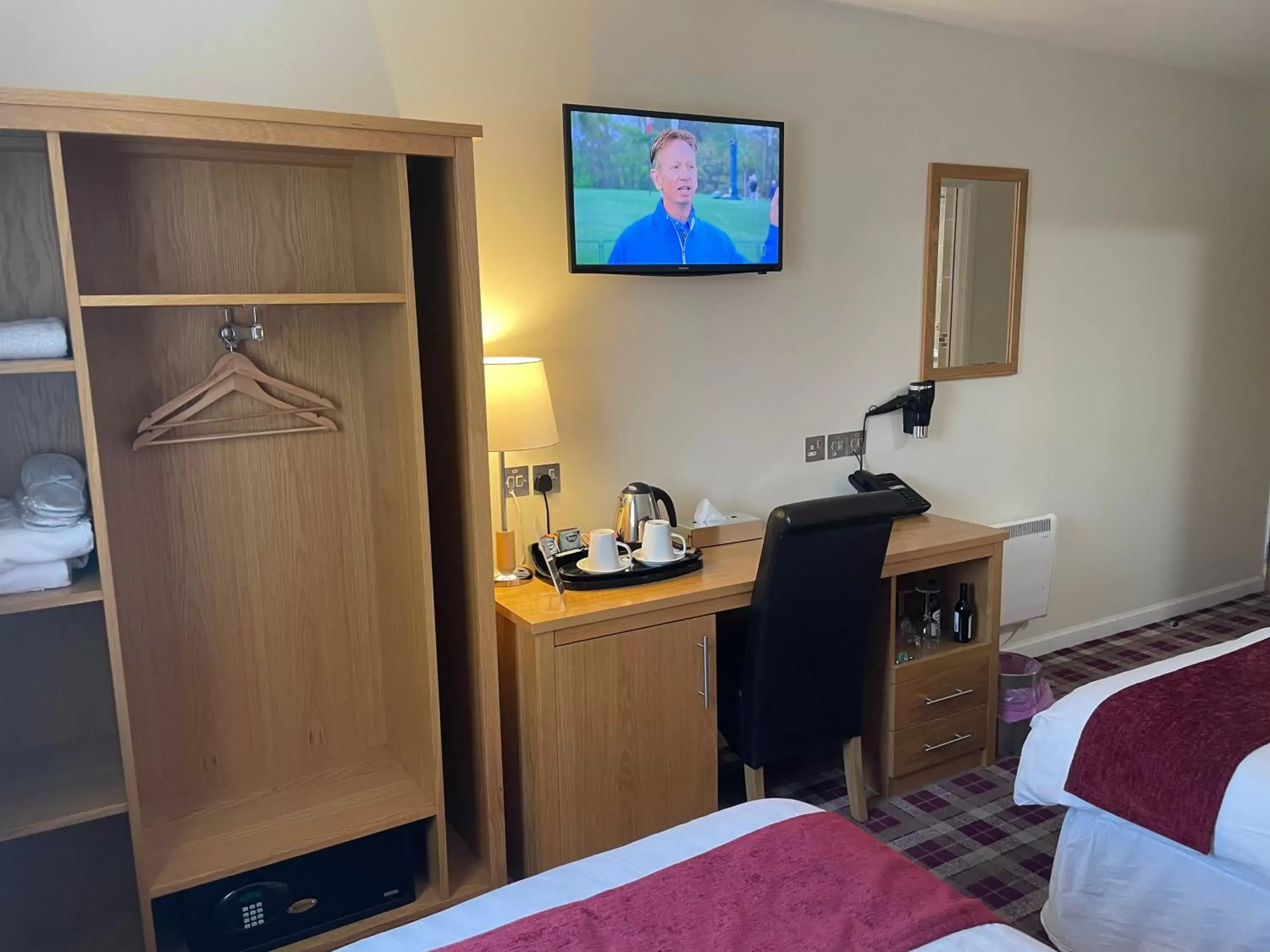 TV/Entertainment Center in 19th Hole Hotel, Carnoustie
