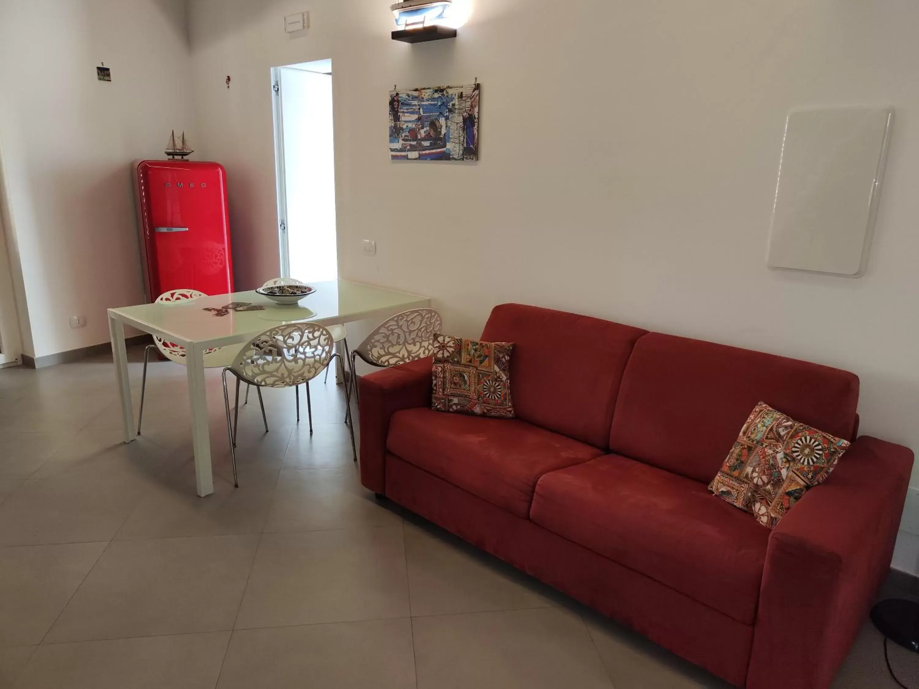 Dining area, Seating Area in San Francesco Rooms and Apartment with Terrace in Palermo