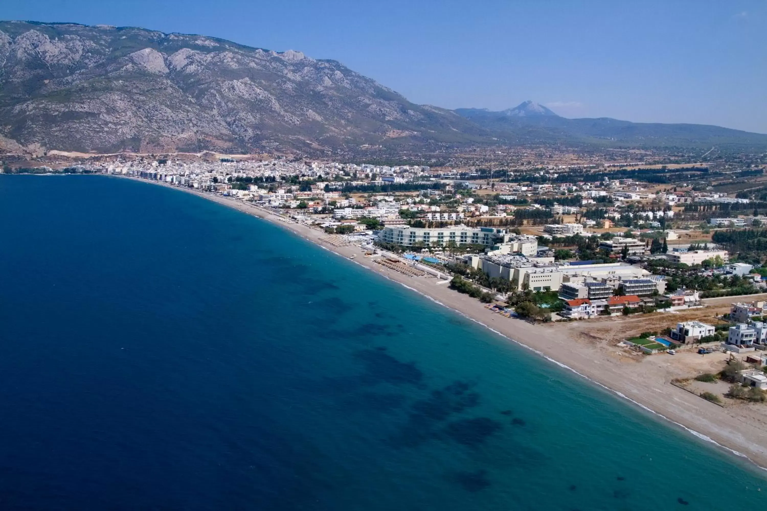 Beach, Bird's-eye View in Grand Hotel Loutraki