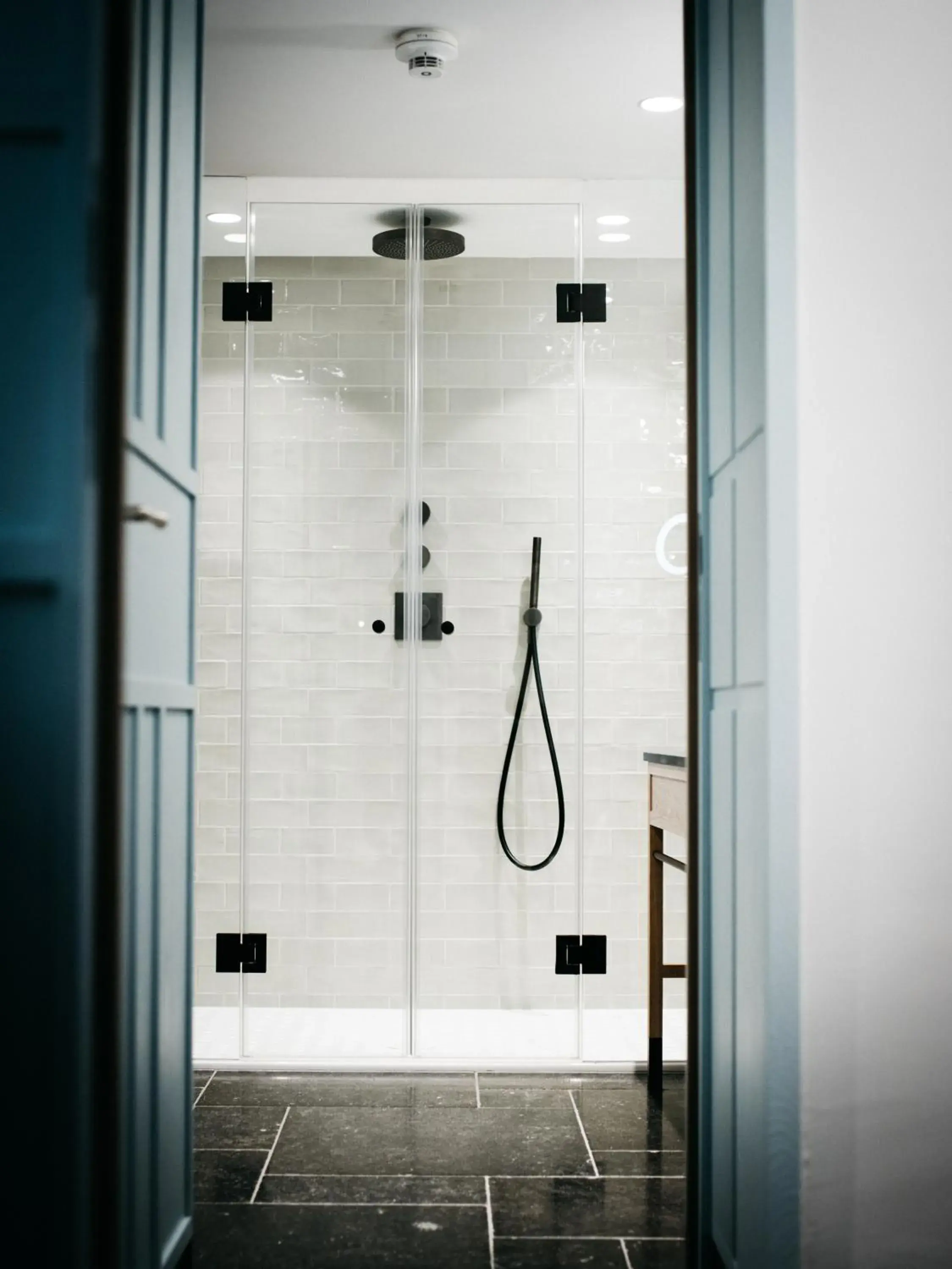 Shower, Bathroom in Arthotel Blaue Gans