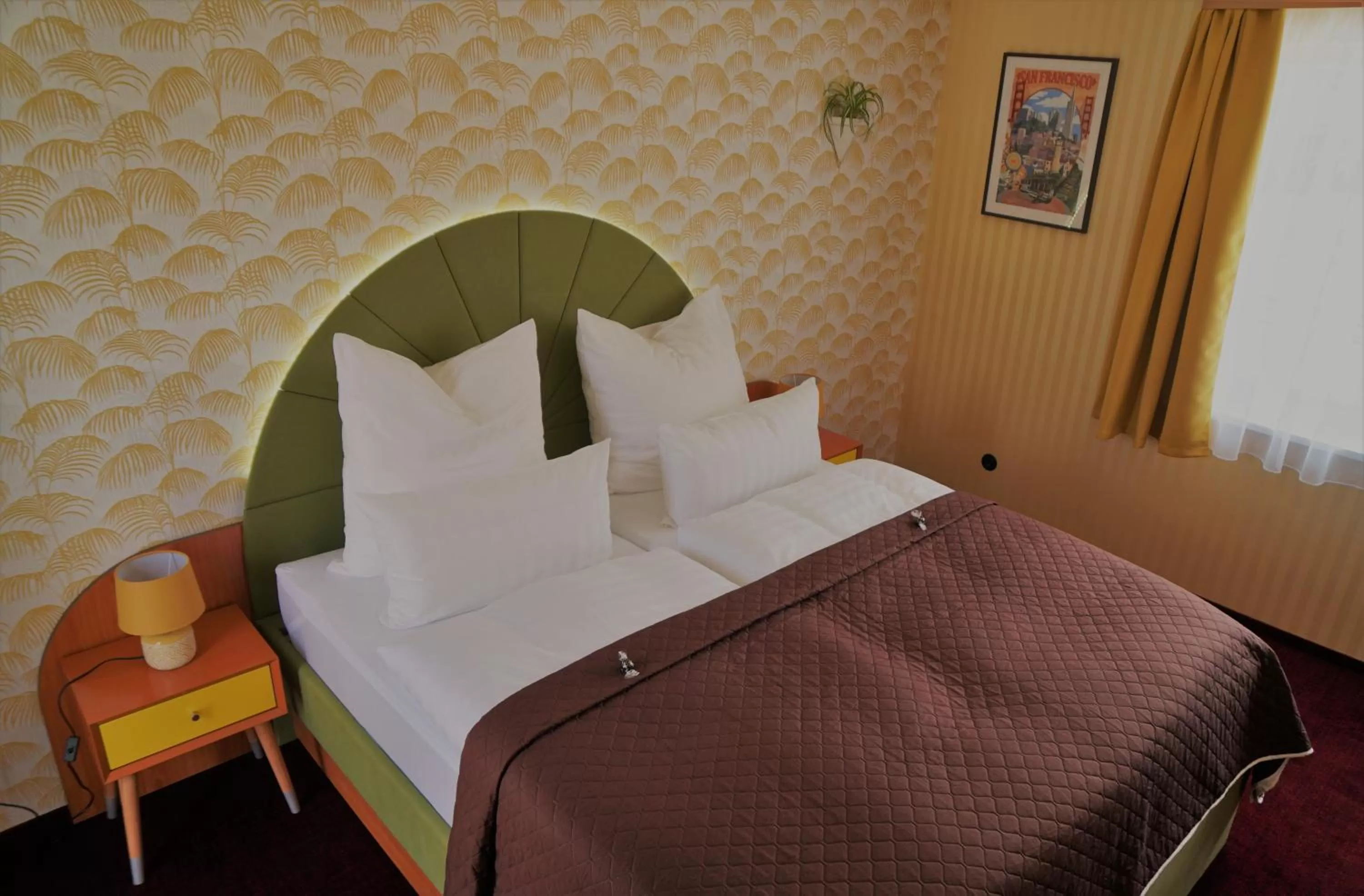 Bed in Themenhotel 50's Ville Motel