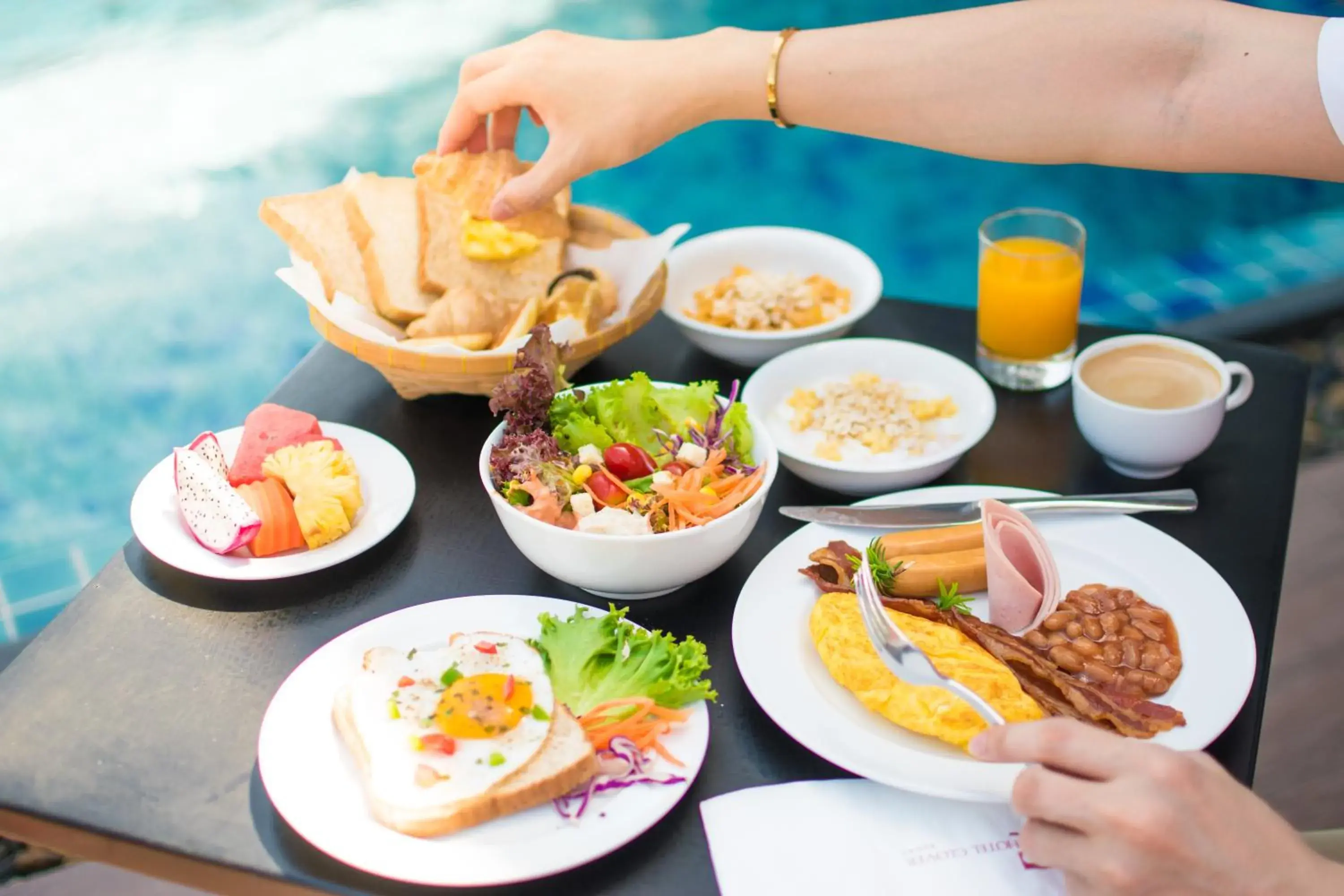 Breakfast in Hotel Clover Asoke - SHA Extra Plus Breakfast in Hotel Clover Asoke - SHA Extra Plus