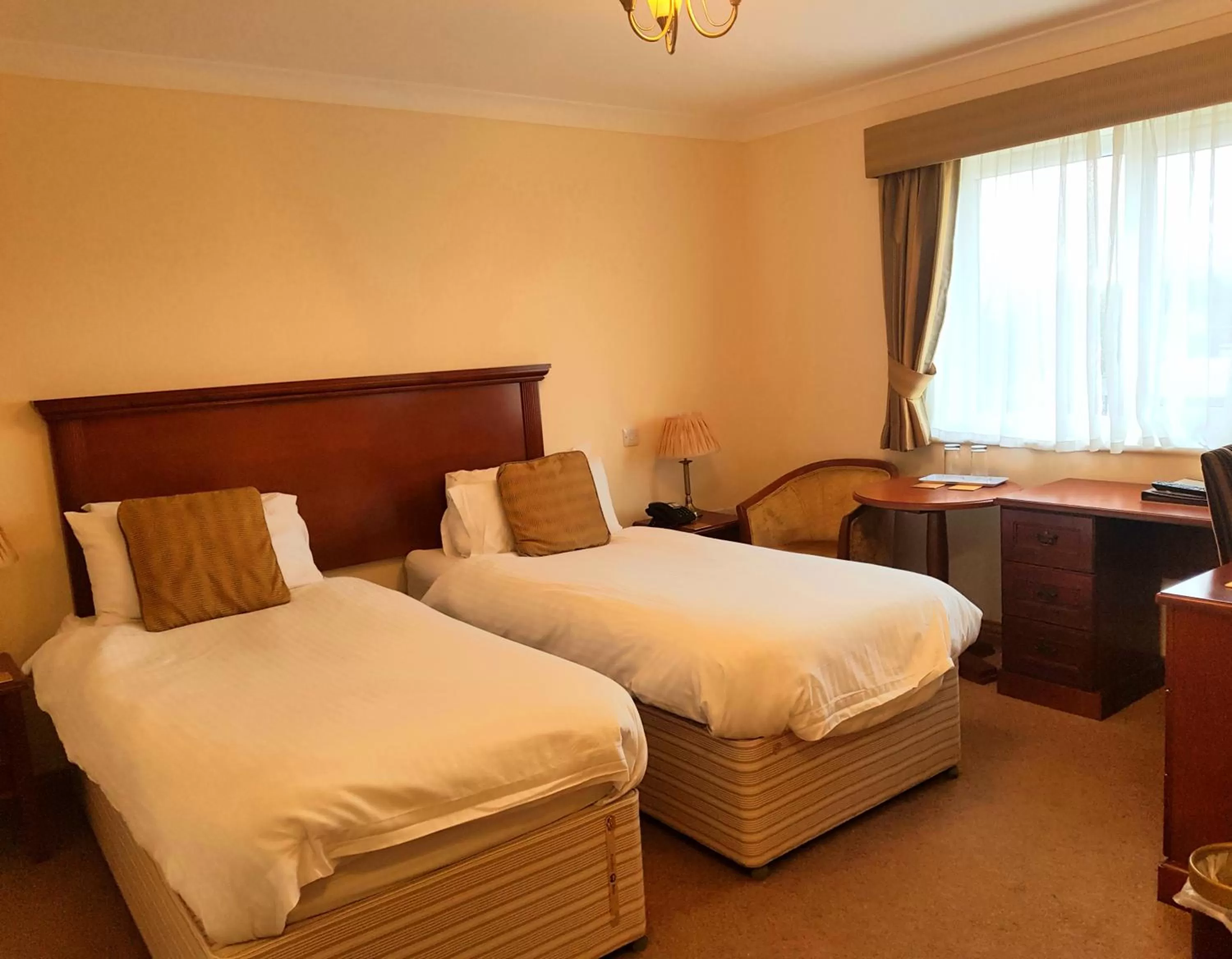 Bed in The Chetwynde Hotel