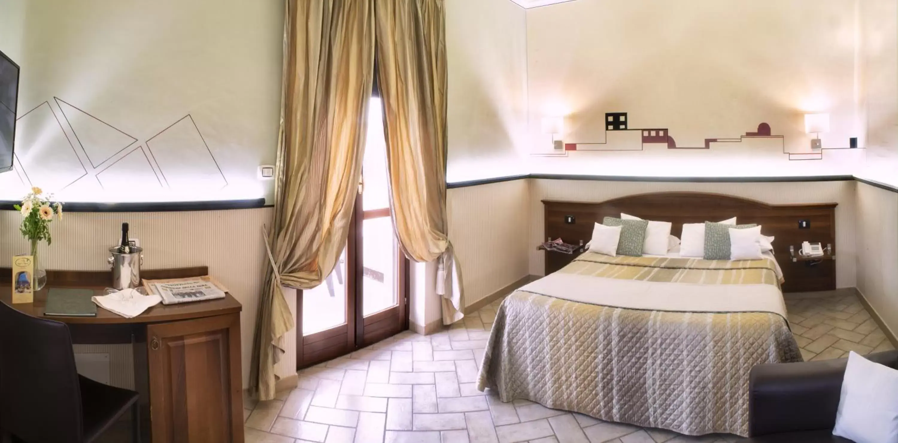 Bed in Hotel Villa Degli Angeli