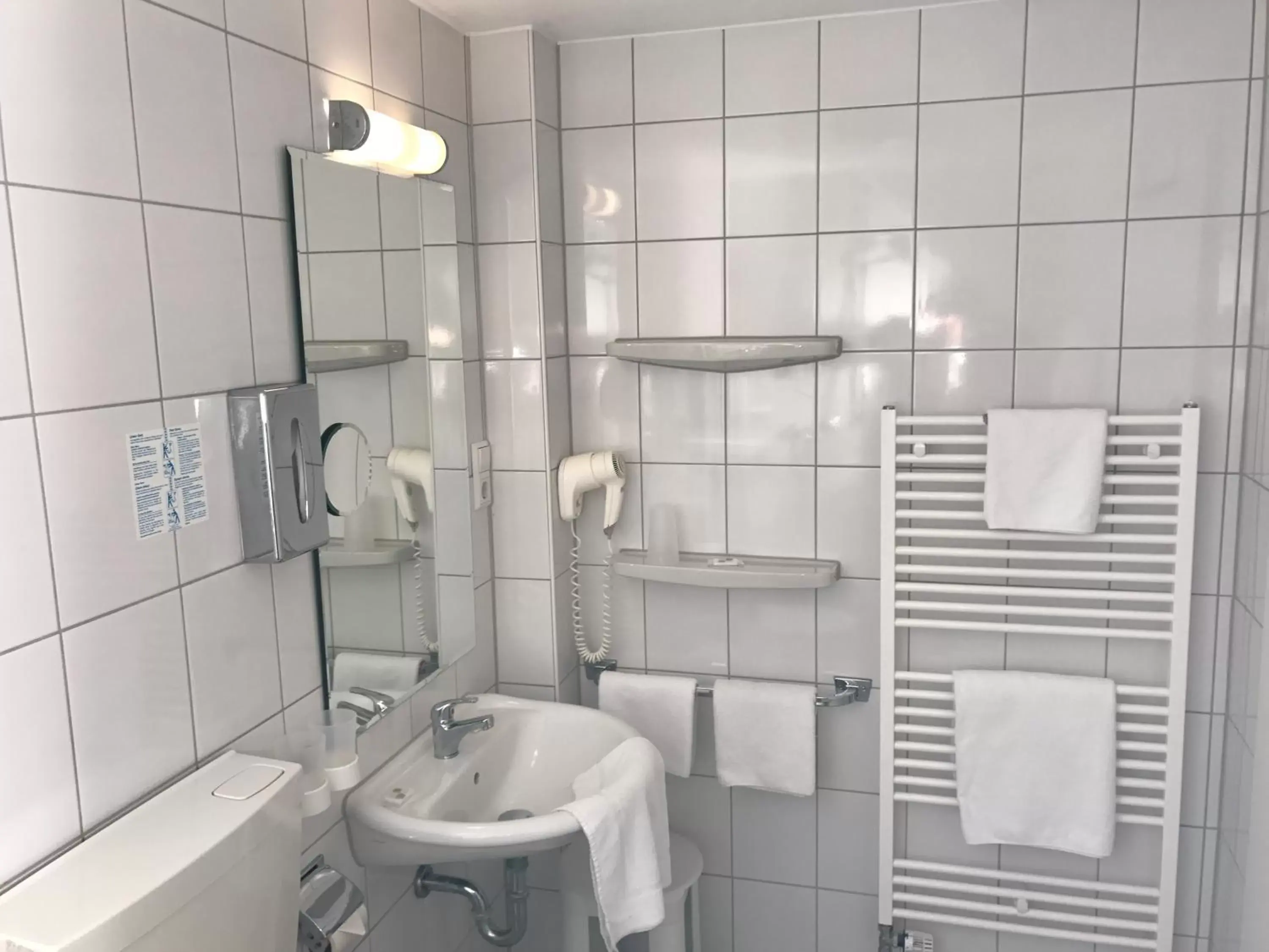 Shower, Bathroom in Hotel Rheinlust