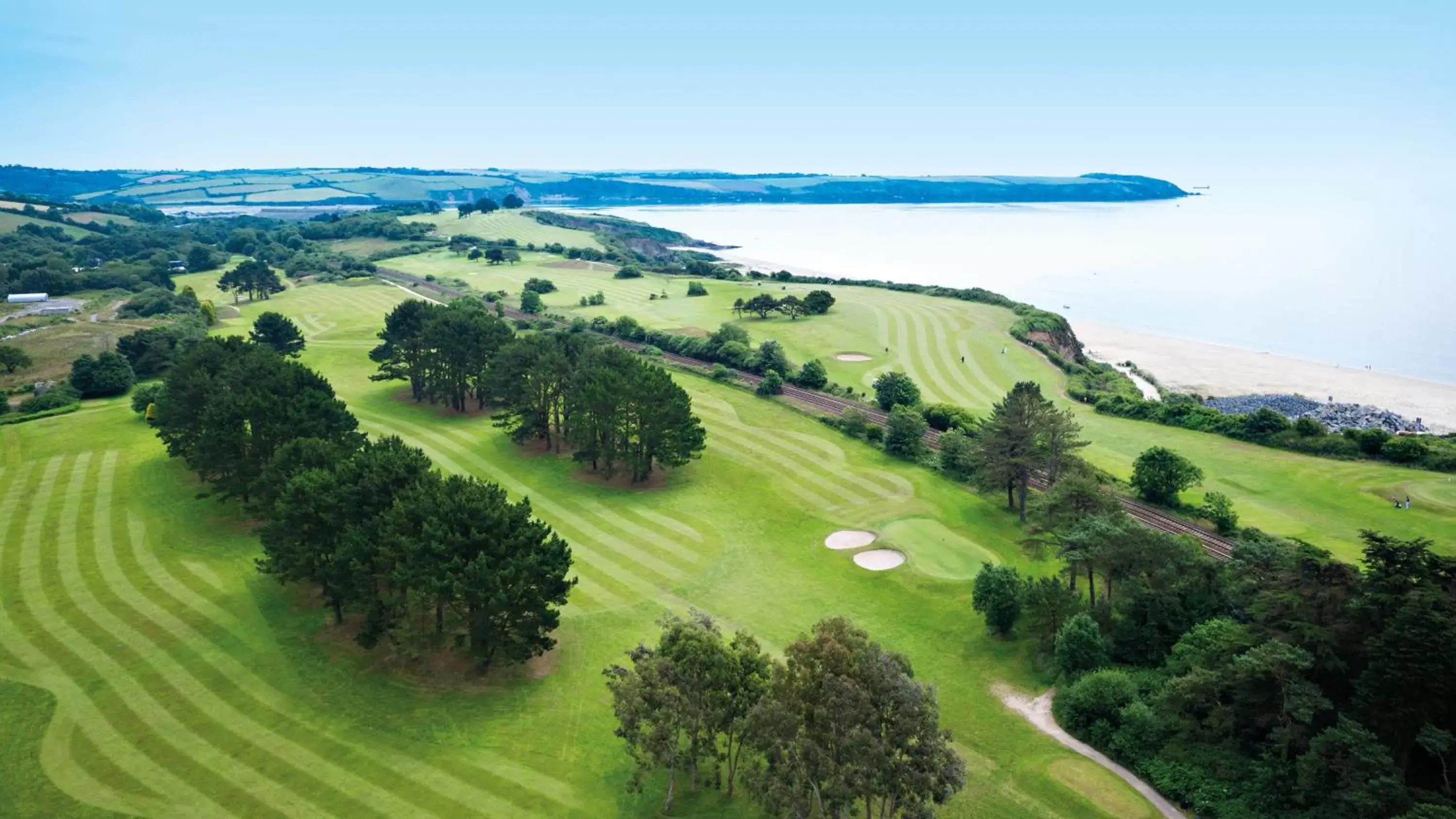 Golfcourse, Bird's-eye View in The Carlyon Bay Hotel and Spa