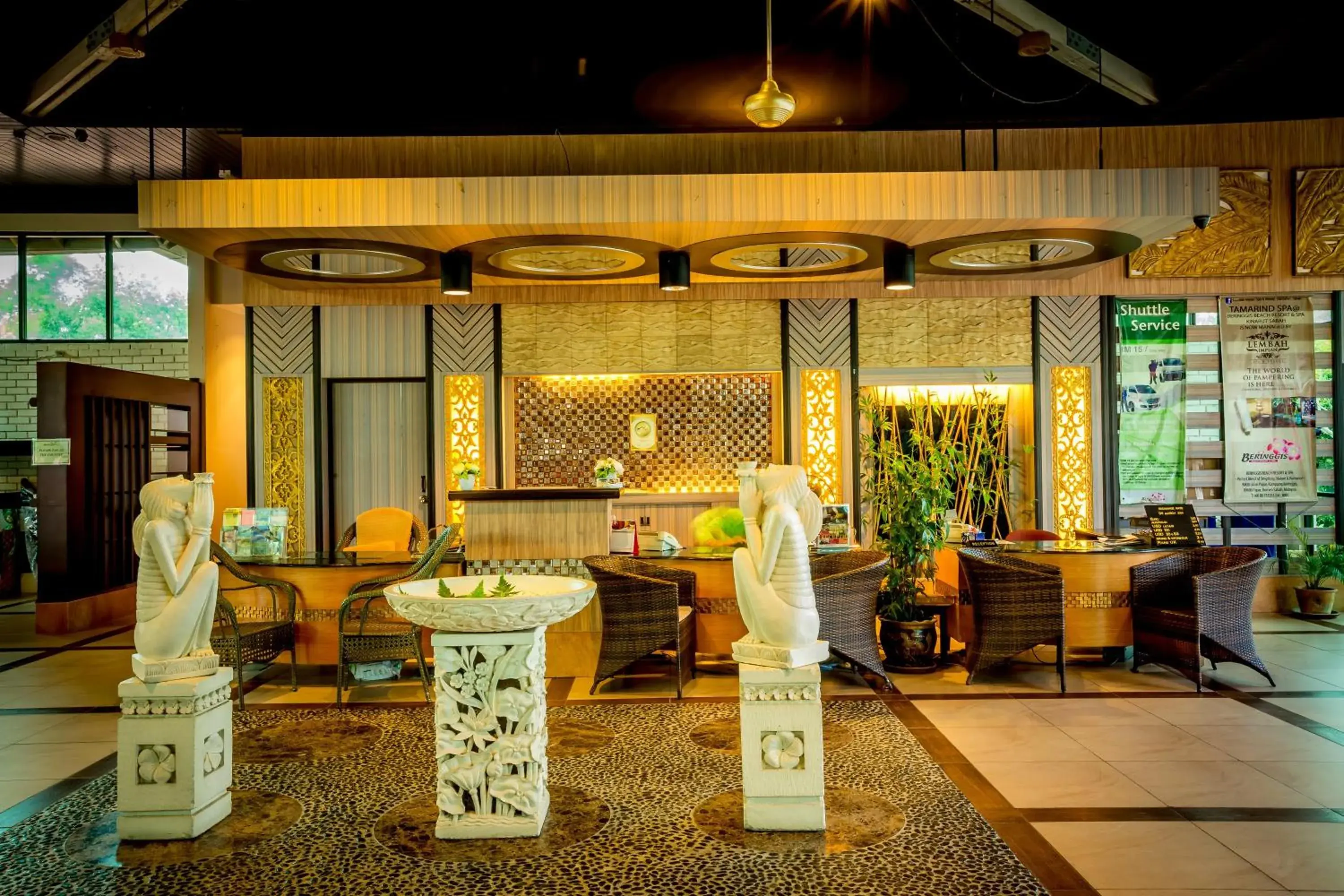 Lobby or reception, Restaurant/Places to Eat in Beringgis Beach Resort & Spa