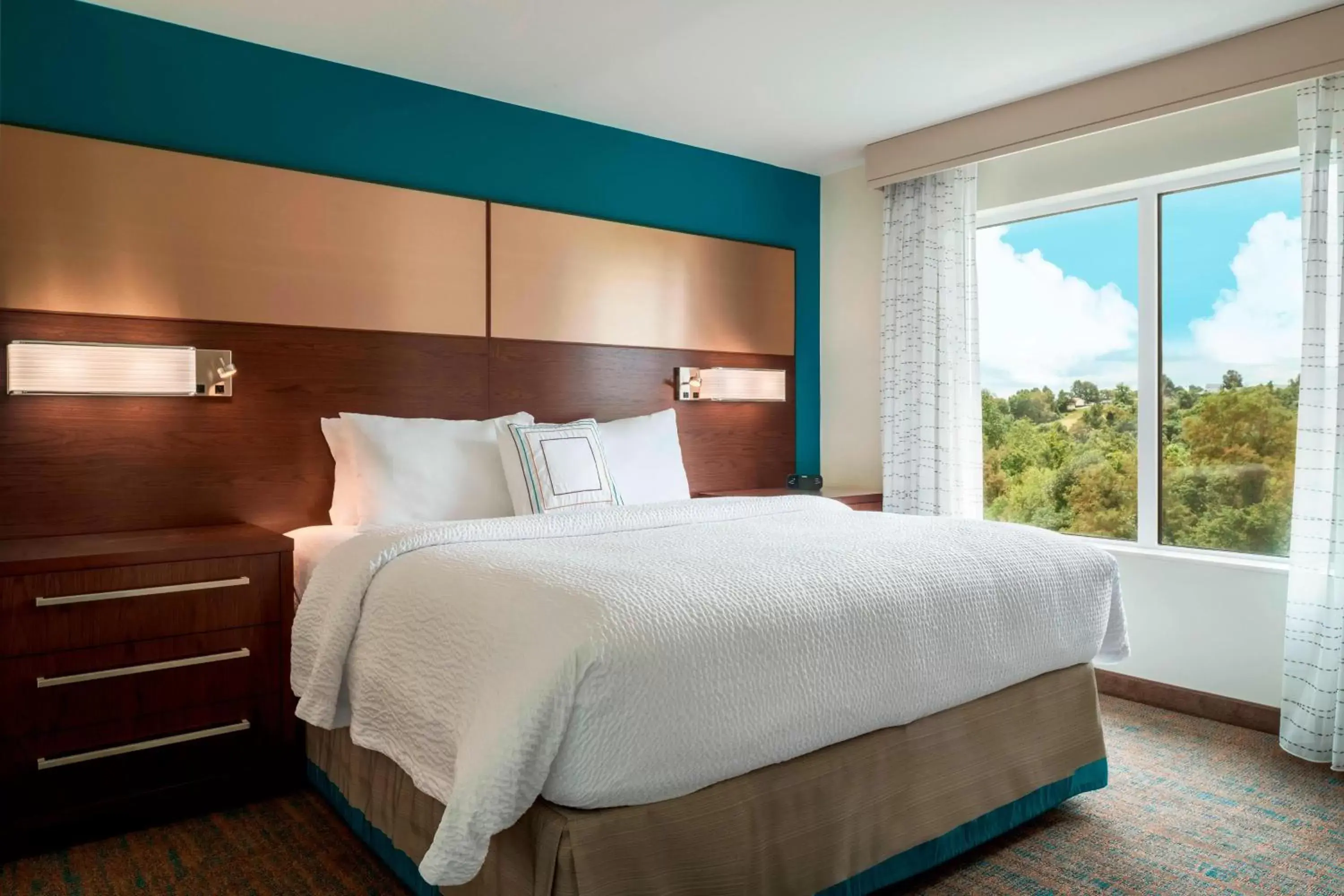 Bedroom, Bed in Residence Inn by Marriott Wheeling/St. Clairsville