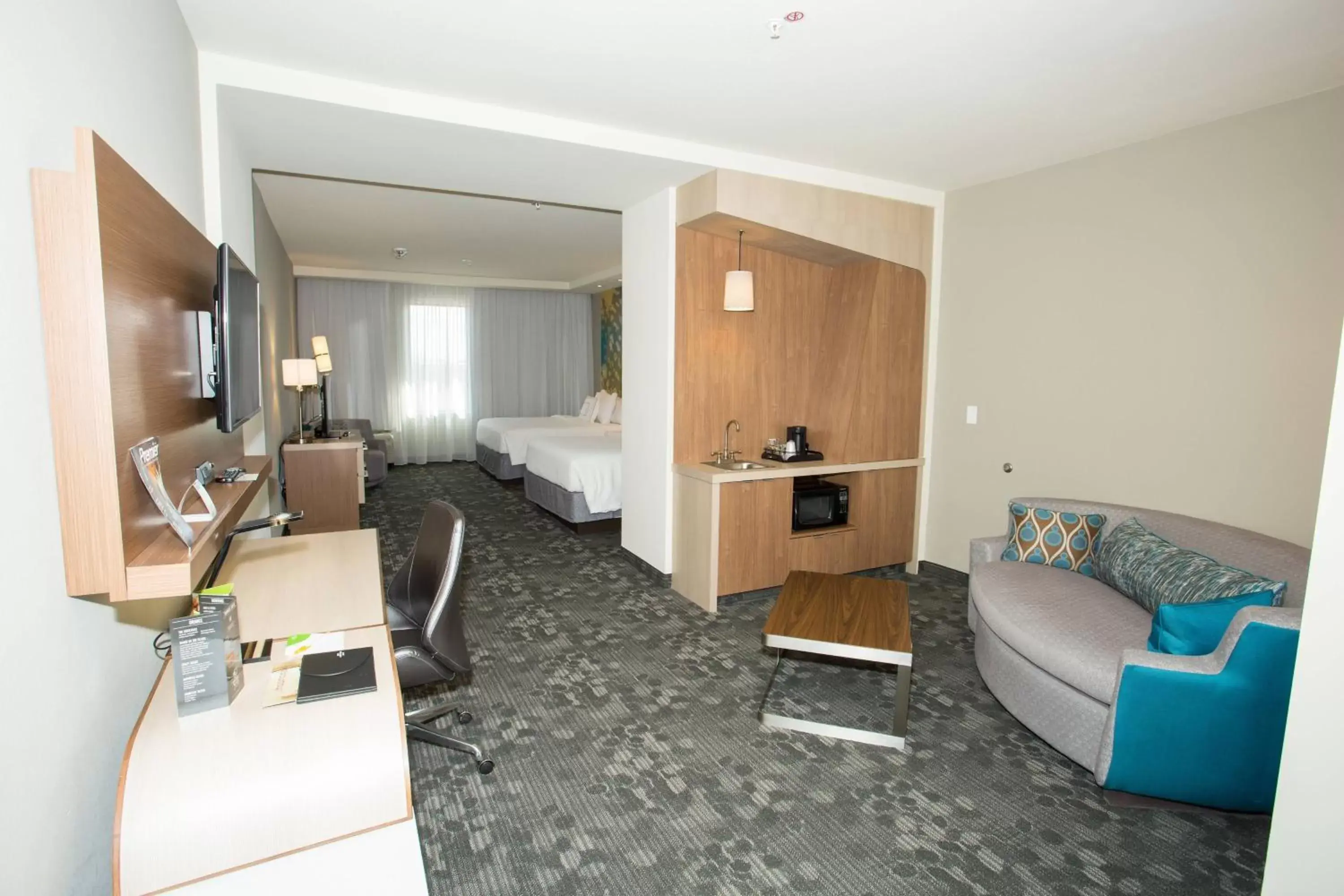 Photo of the whole room, Seating Area in Courtyard by Marriott Lubbock Downtown/University Area