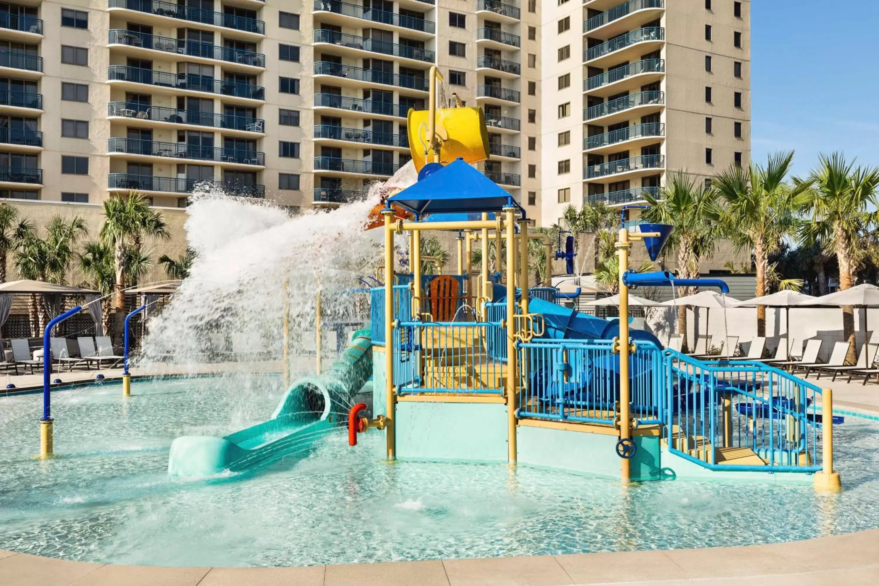 Pool view, Water Park in Embassy Suites by Hilton Myrtle Beach Oceanfront Resort