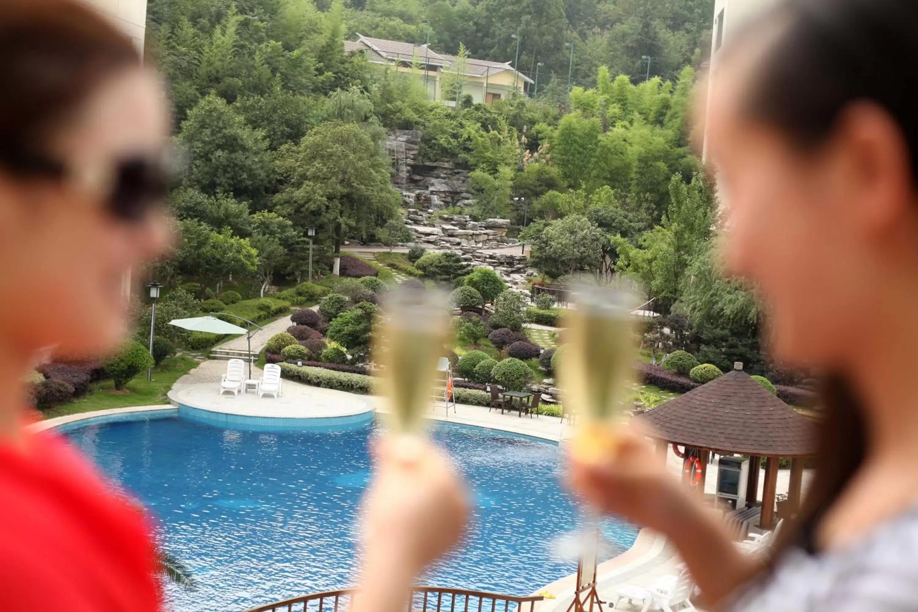 Pool view in Pullman Zhangjiajie Hotel - Instagrammable Pool view in Pullman Zhangjiajie Hotel - Instagrammable