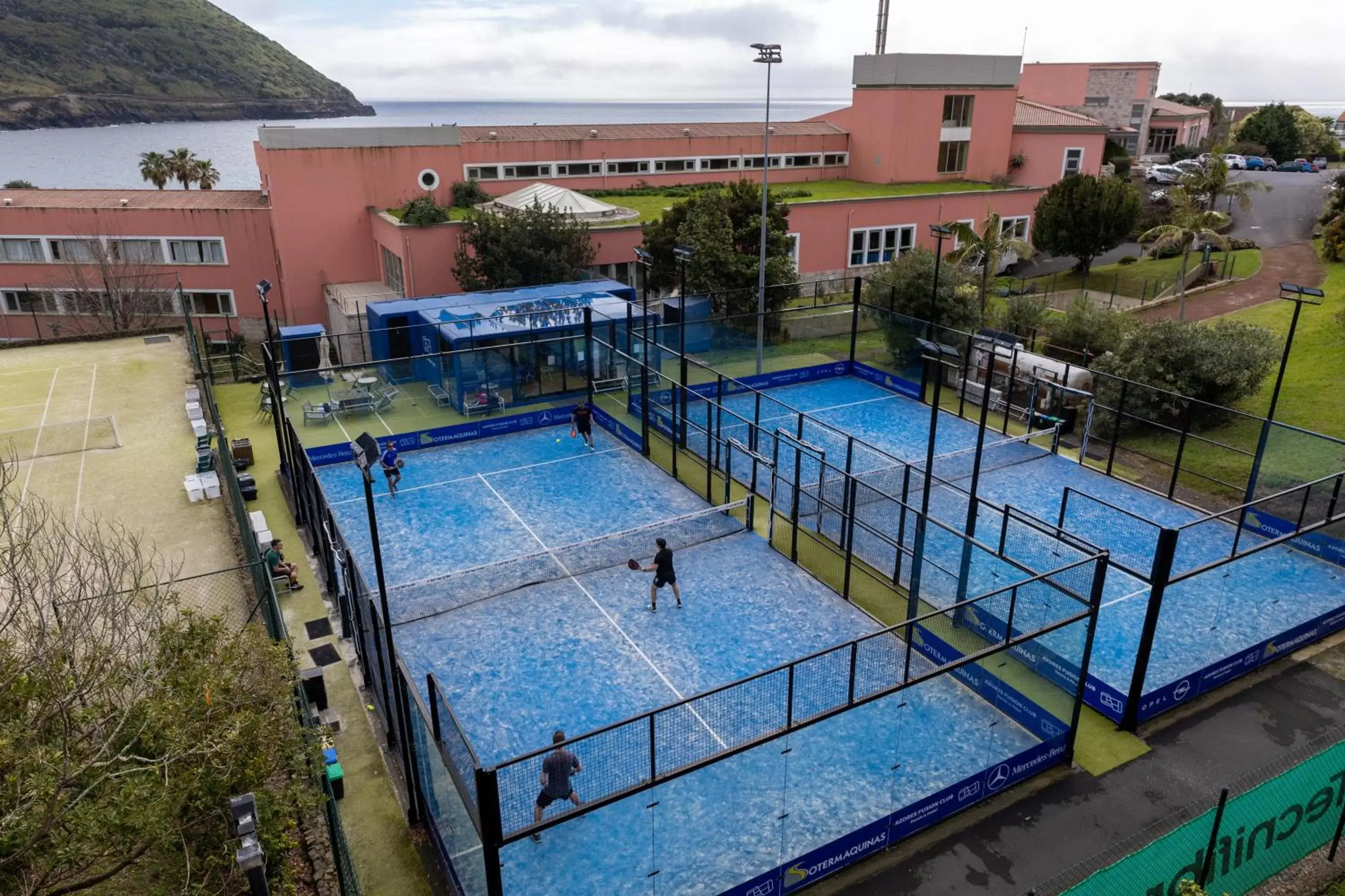 Tennis court, Pool View in Terceira Mar Hotel