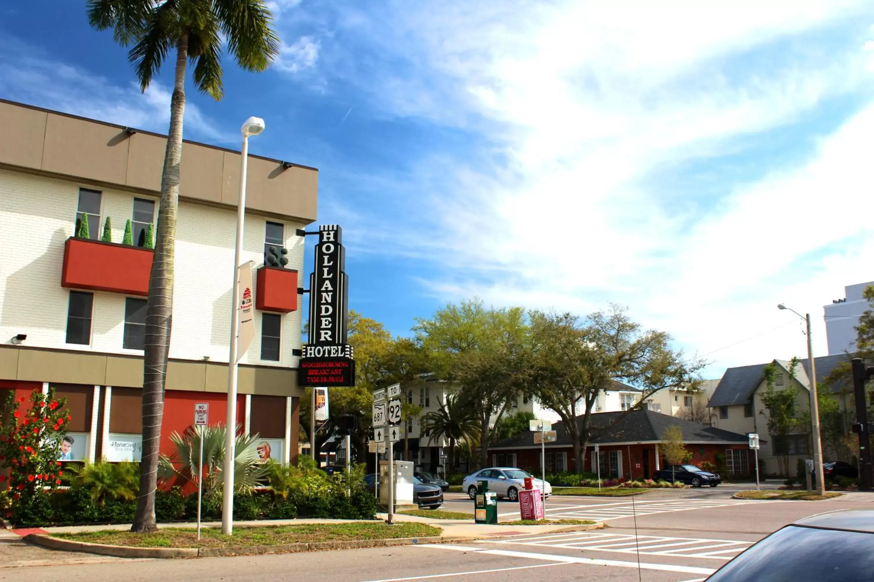 Facade/entrance in Hollander Hotel - Downtown St. Petersburg Facade/entrance in Hollander Hotel - Downtown St. Petersburg