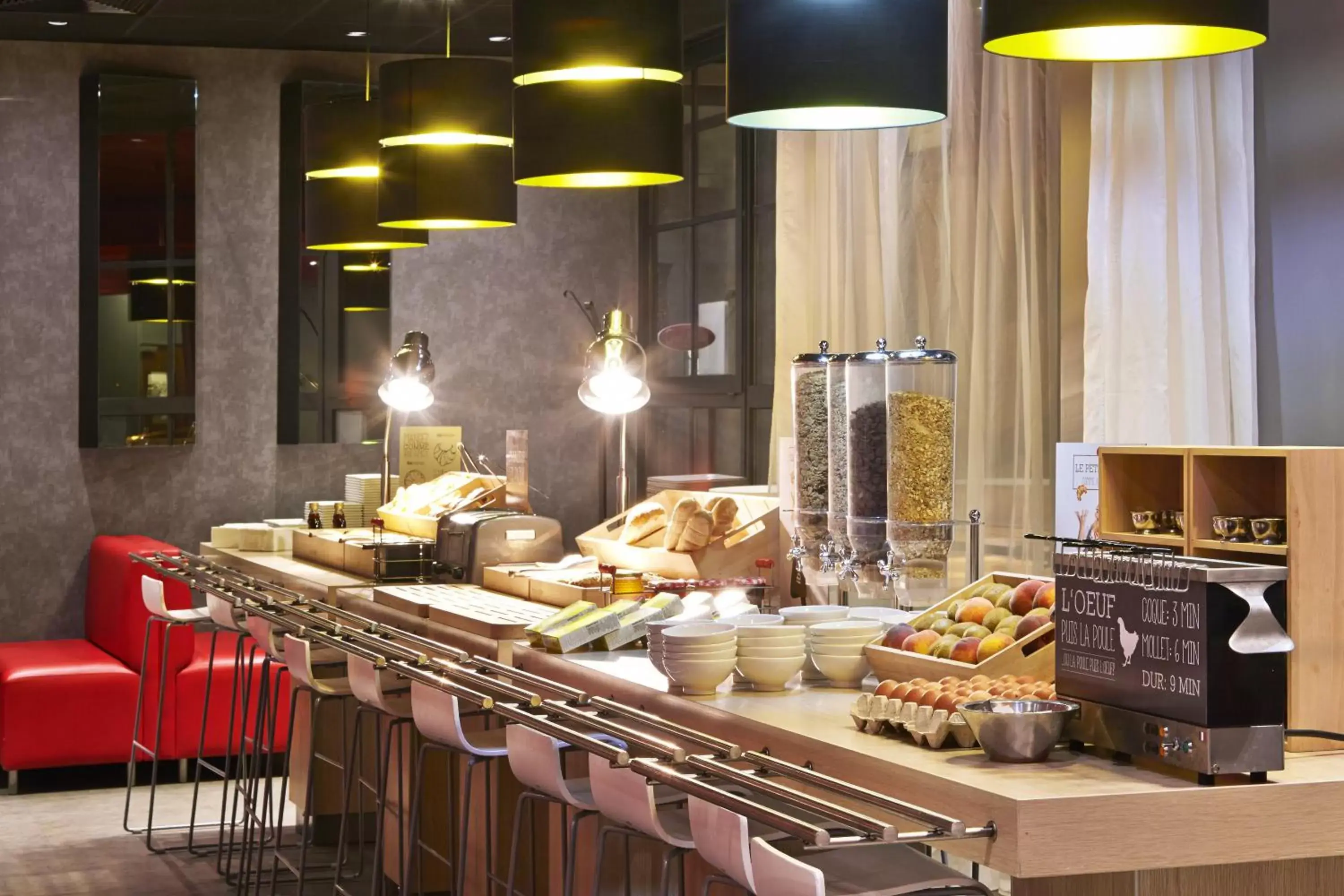 Buffet breakfast in ibis Marne La Vallee Champs-sur-Marne