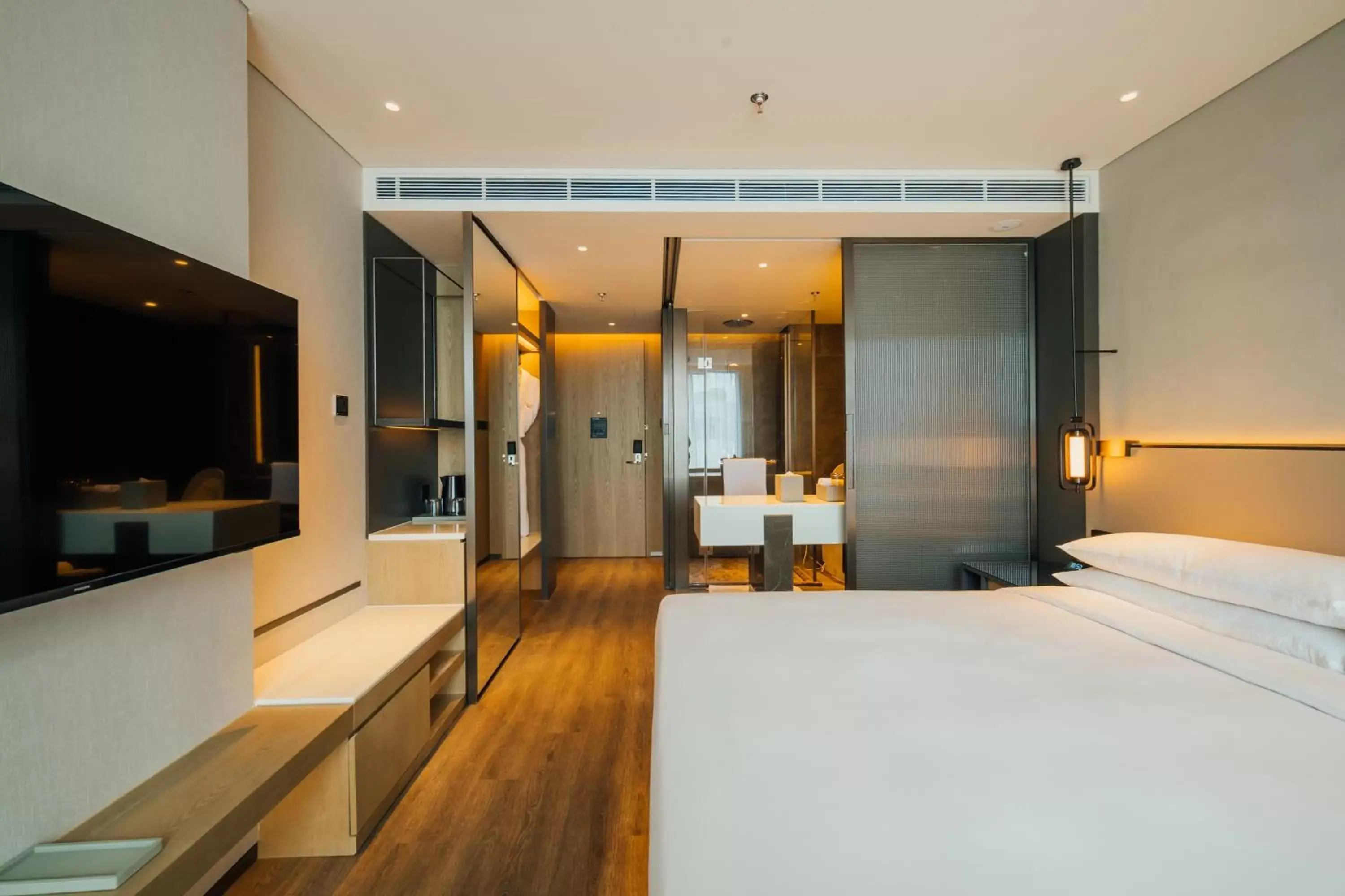 Bedroom, TV/Entertainment Center in AC Hotel by Marriott Suzhou China