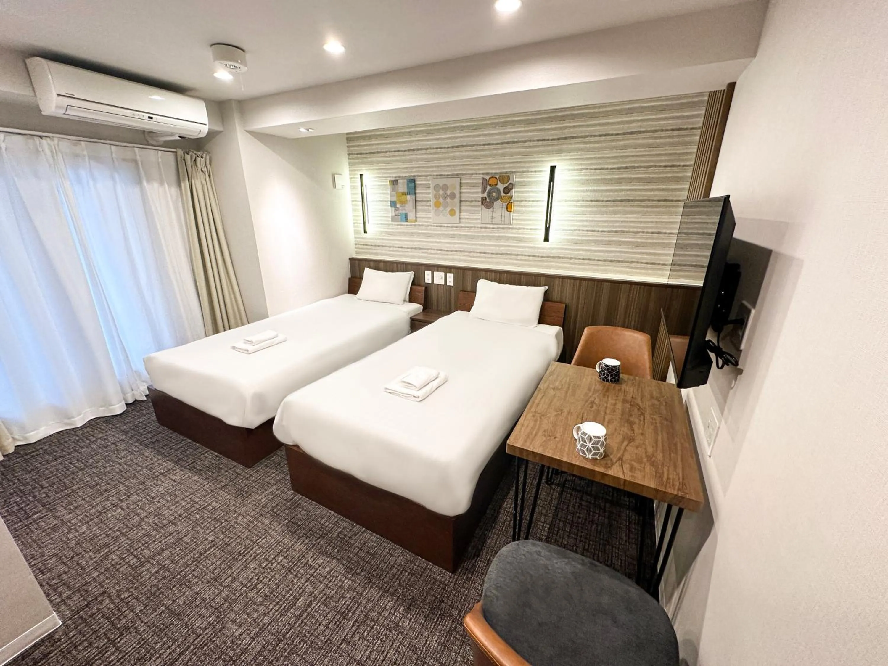 Bed in Osaka Ebisu Hotel