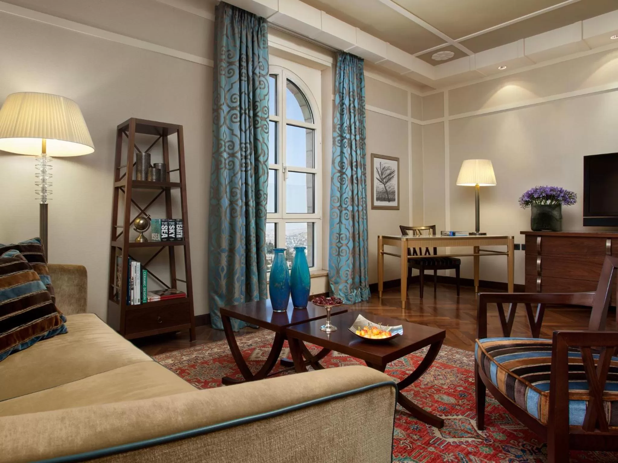 Living room in King David Hotel Jerusalem