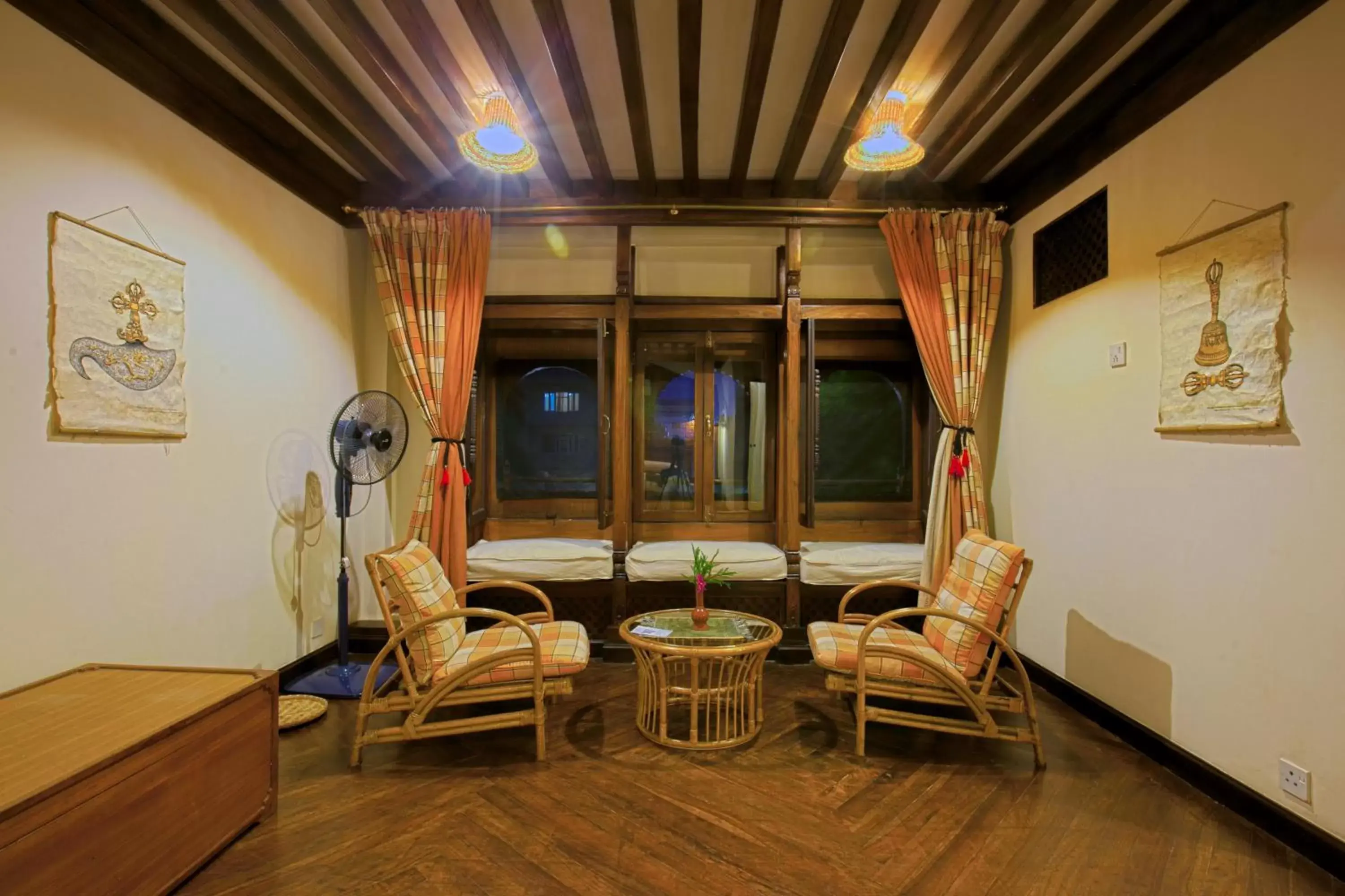 Seating area, Dining Area in Kantipur Temple House