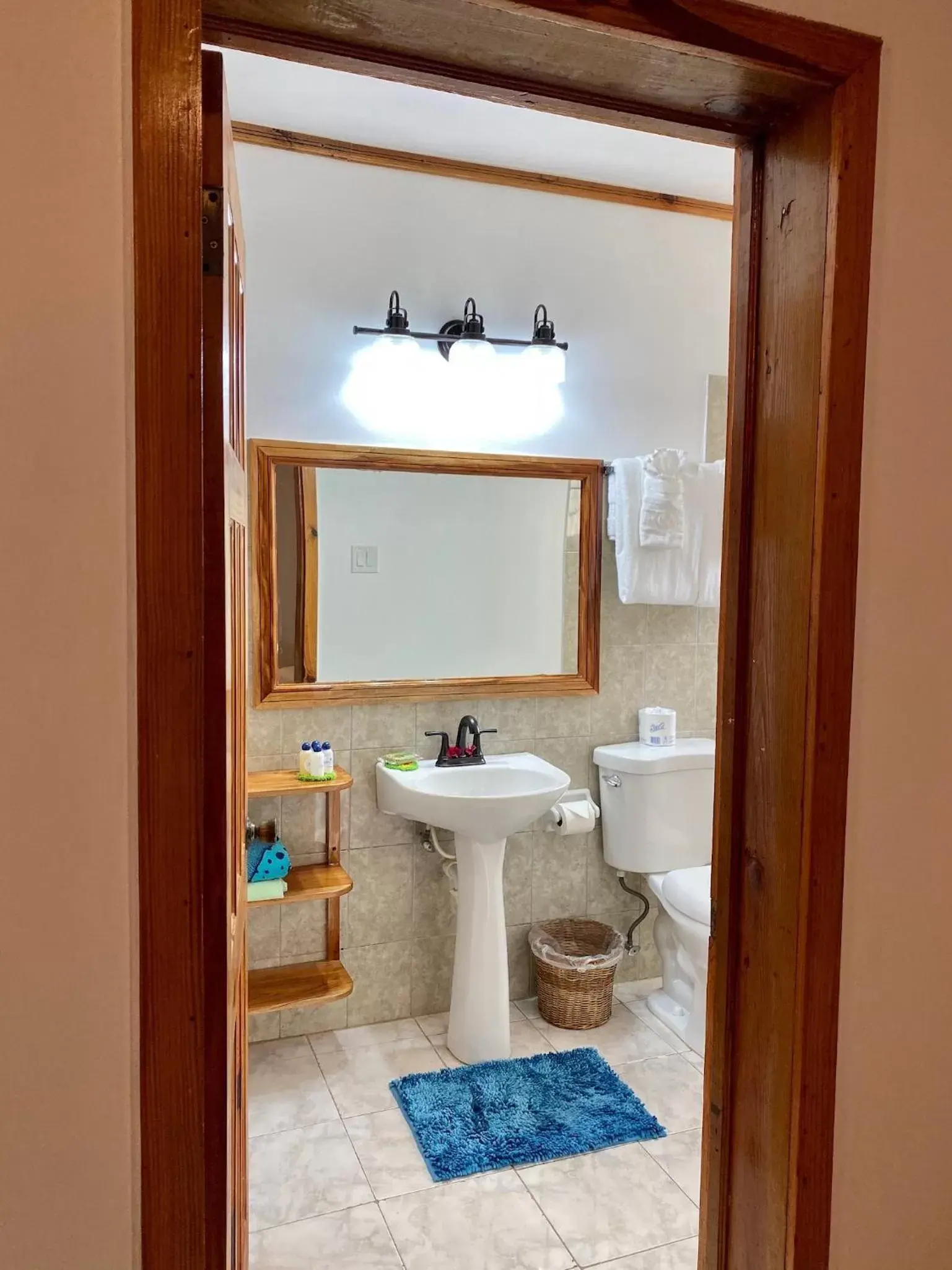 Bathroom in Blue Skies Beach Resort