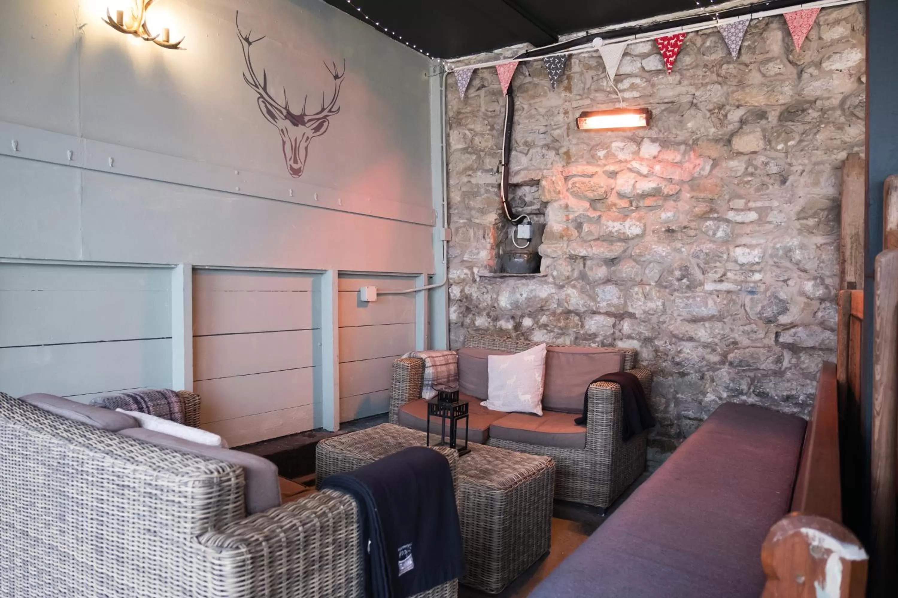 Patio in The Golden Lion at Settle