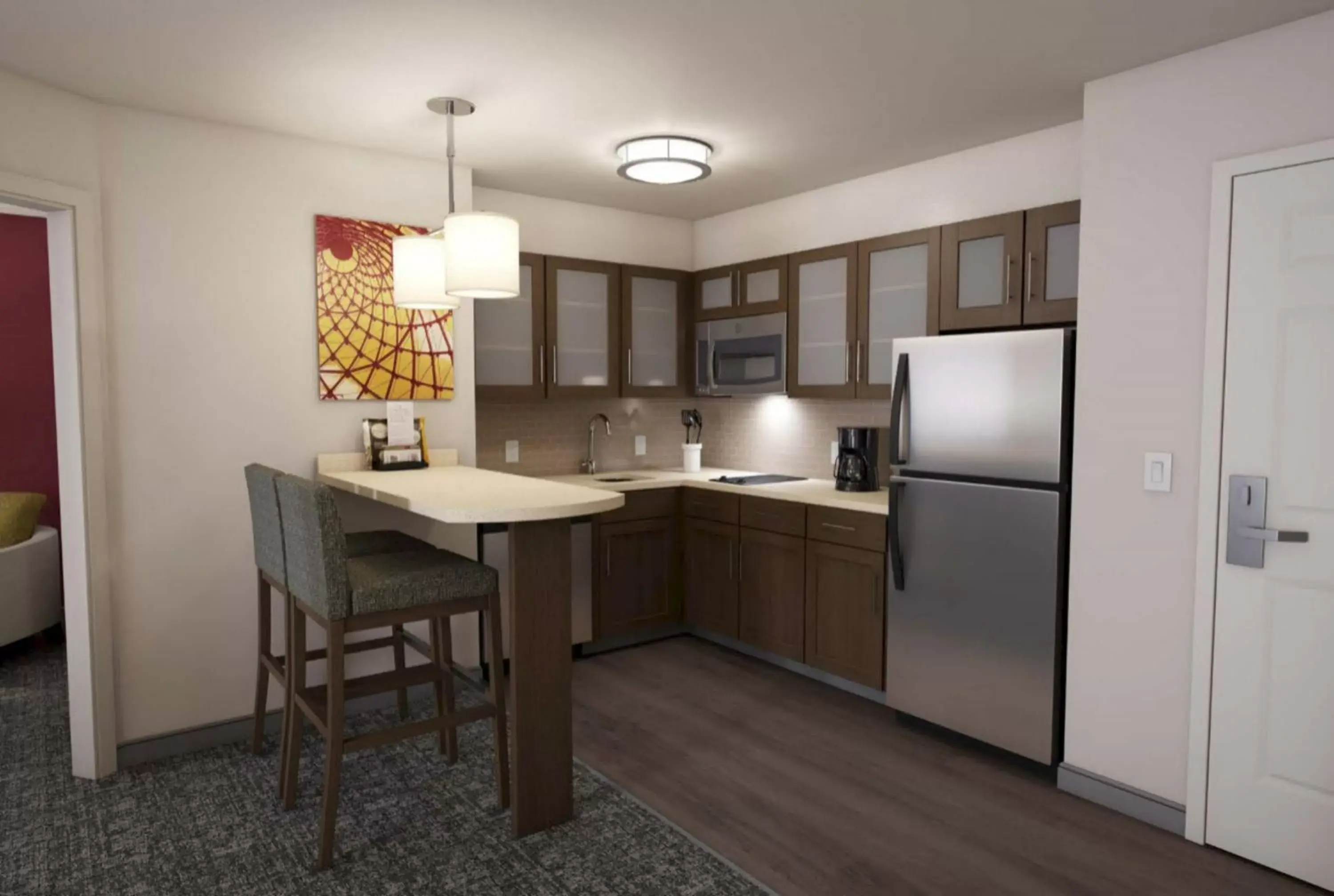 Photo of the whole room, Kitchen/Kitchenette in Staybridge Suites - Lafayette, an IHG Hotel