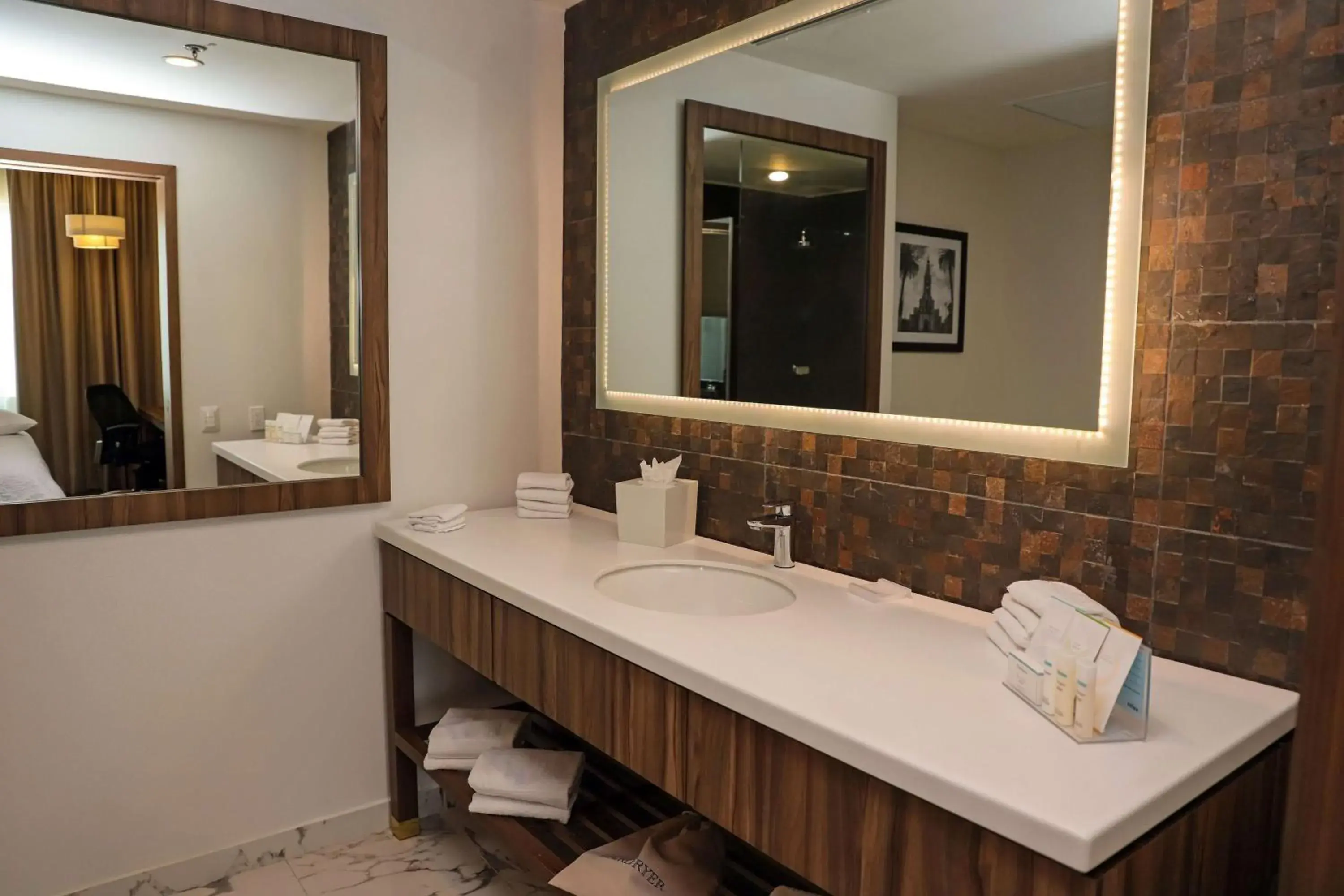 Bedroom, Bathroom in Hampton Inn by Hilton Irapuato