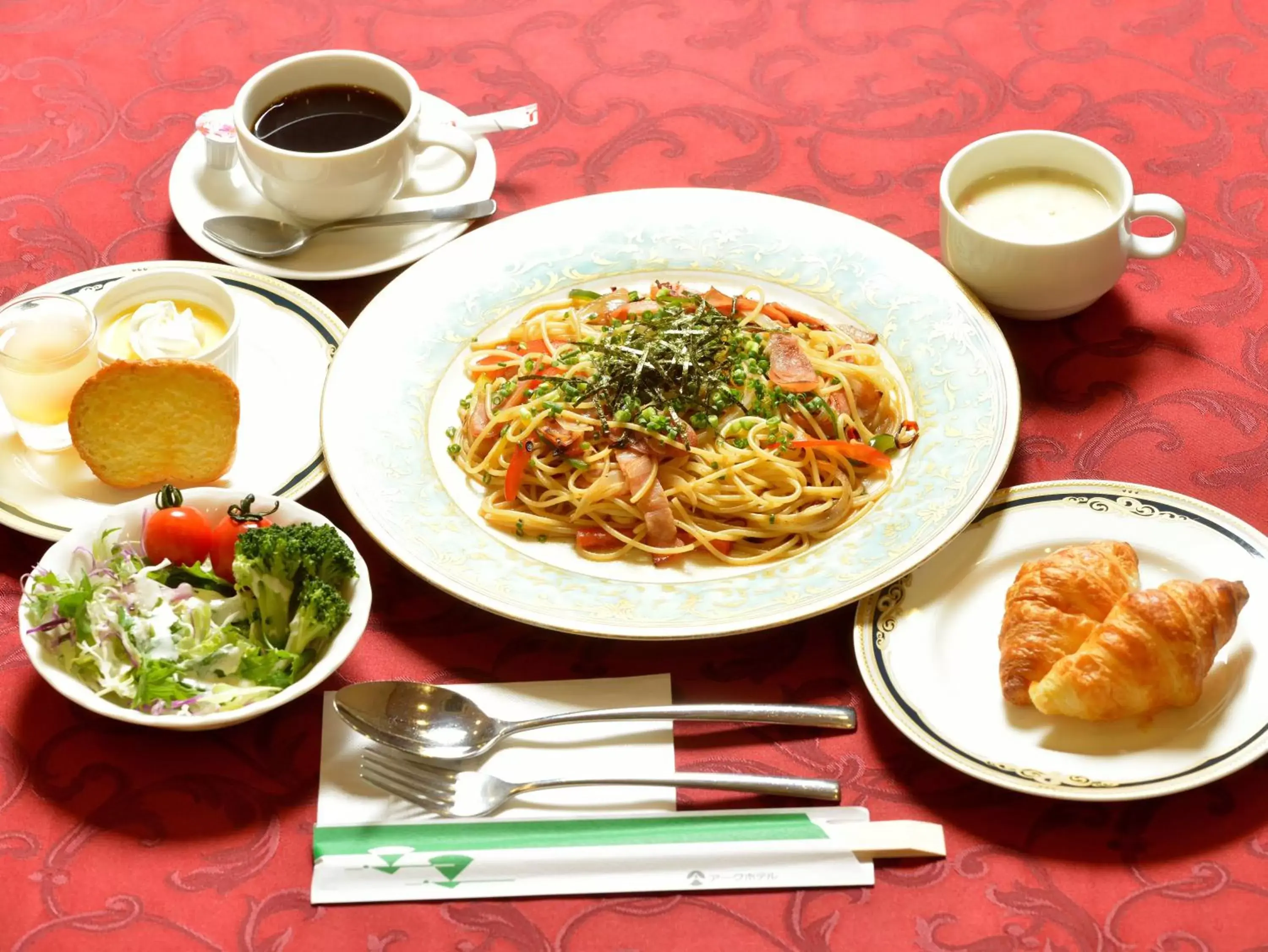 Lunch, Breakfast in Ark Hotel Royal Fukuoka Tenjin -ROUTE INN HOTELS-