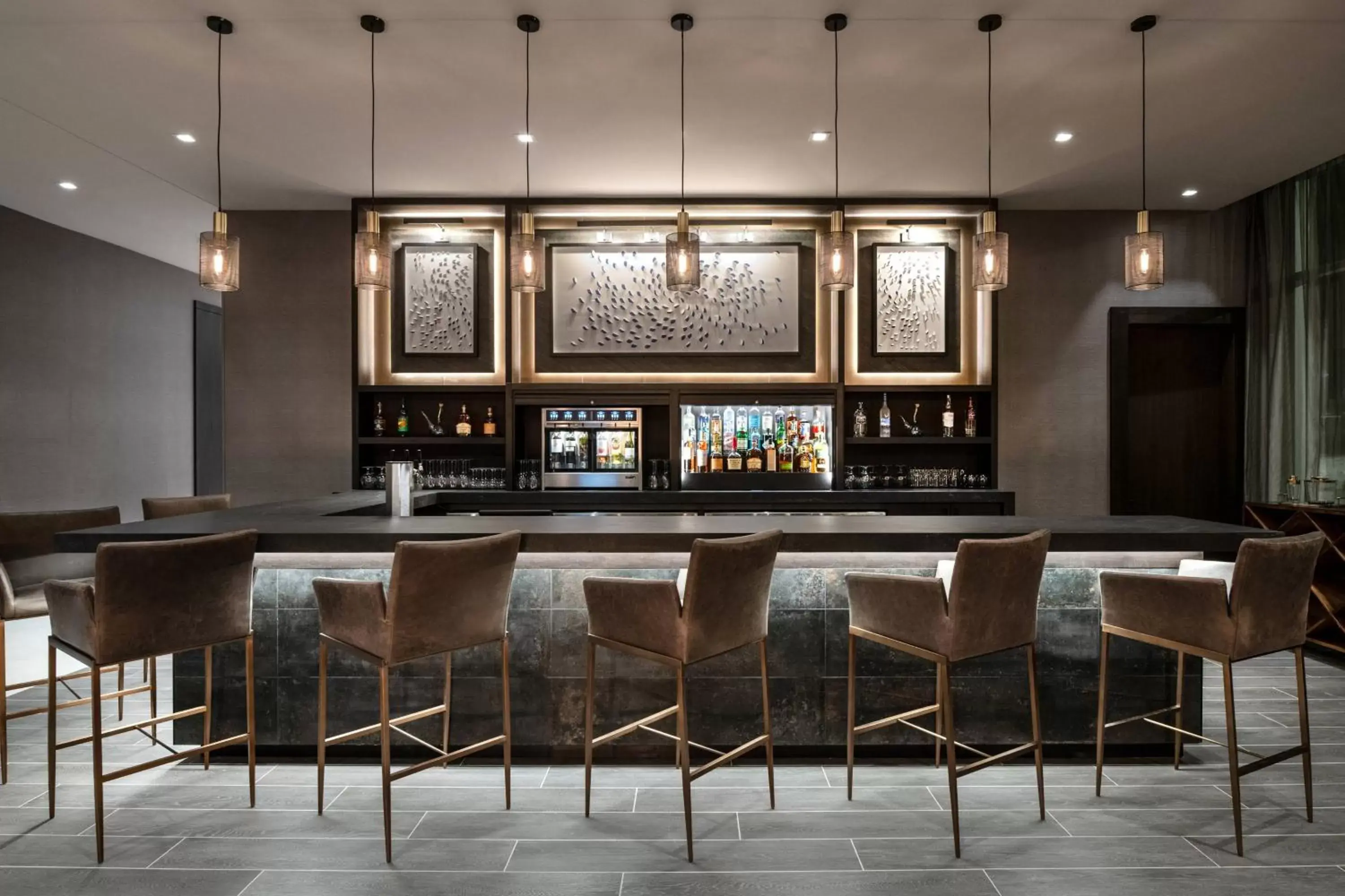 Lounge or bar, Lounge/Bar in AC Hotel by Marriott Portsmouth Downtown/Waterfront