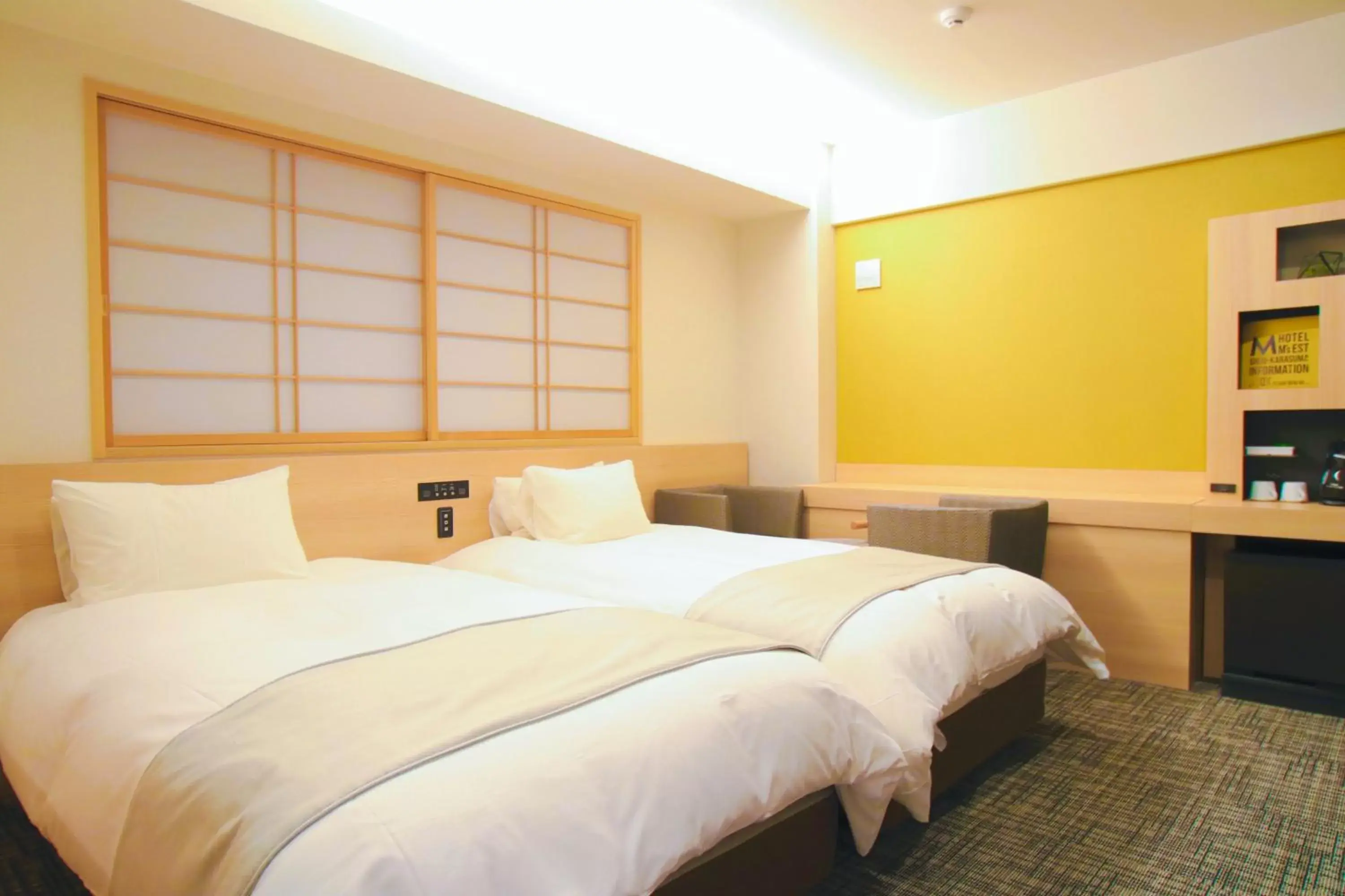 Bed in Hotel M's Est Shijo Karasuma