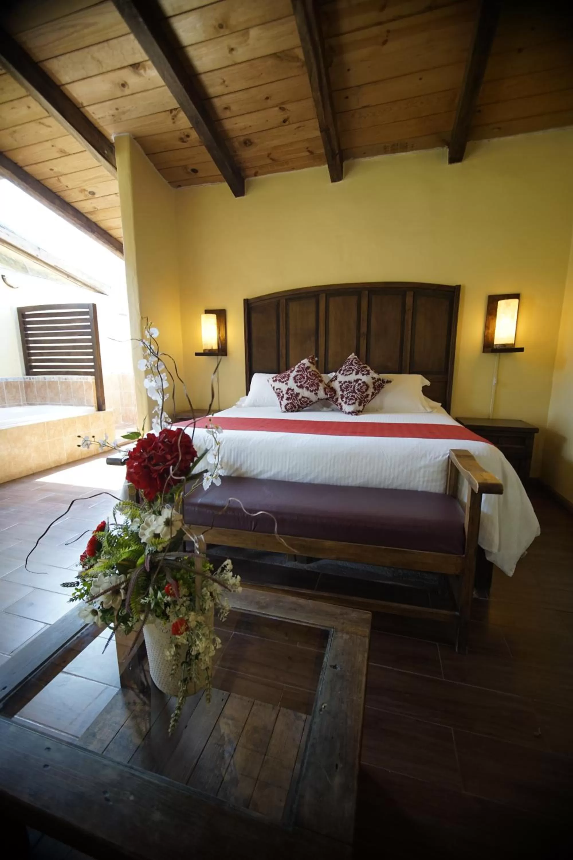 Bed in Cabañas La Cascada