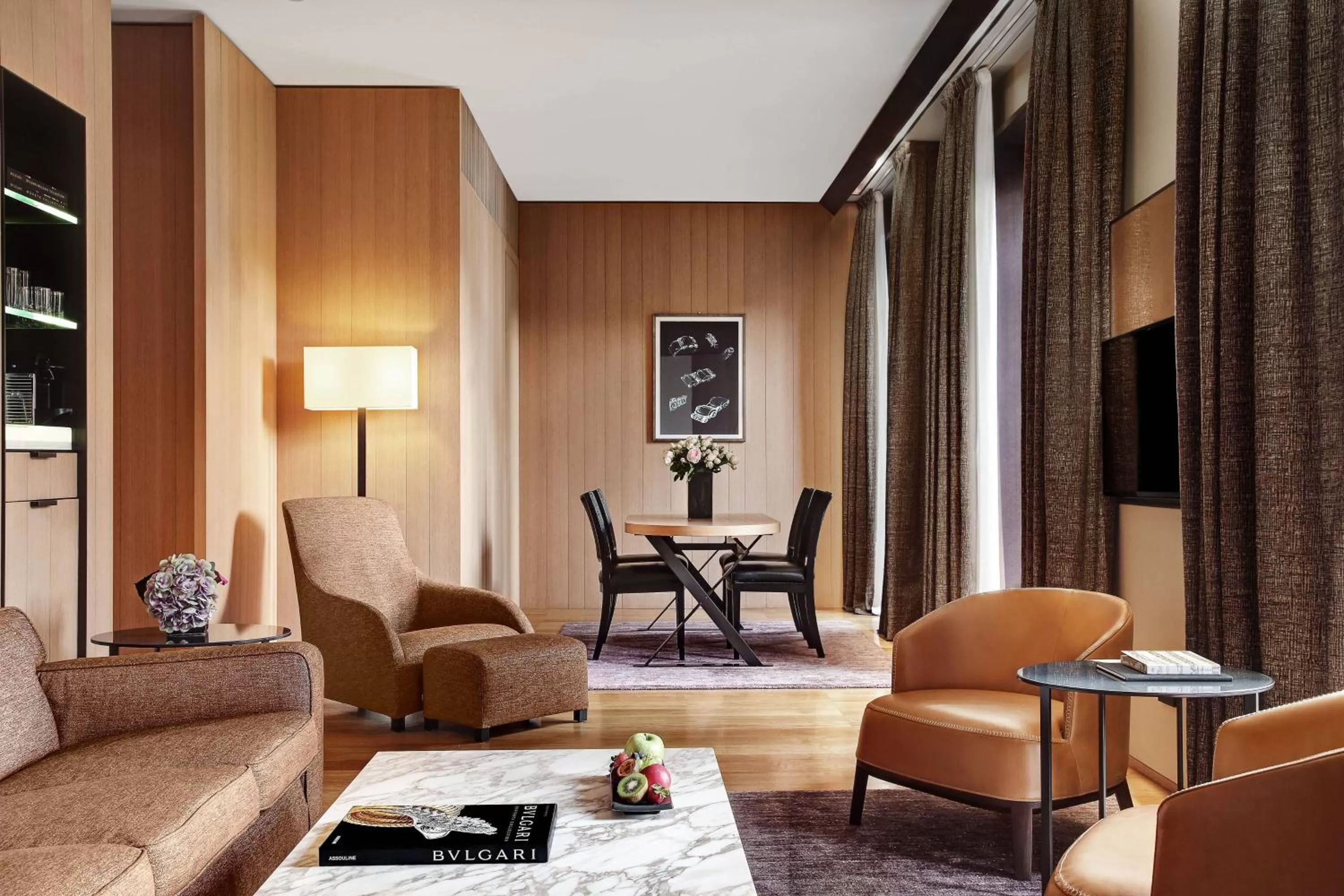 Living room in Bvlgari Hotel Milano
