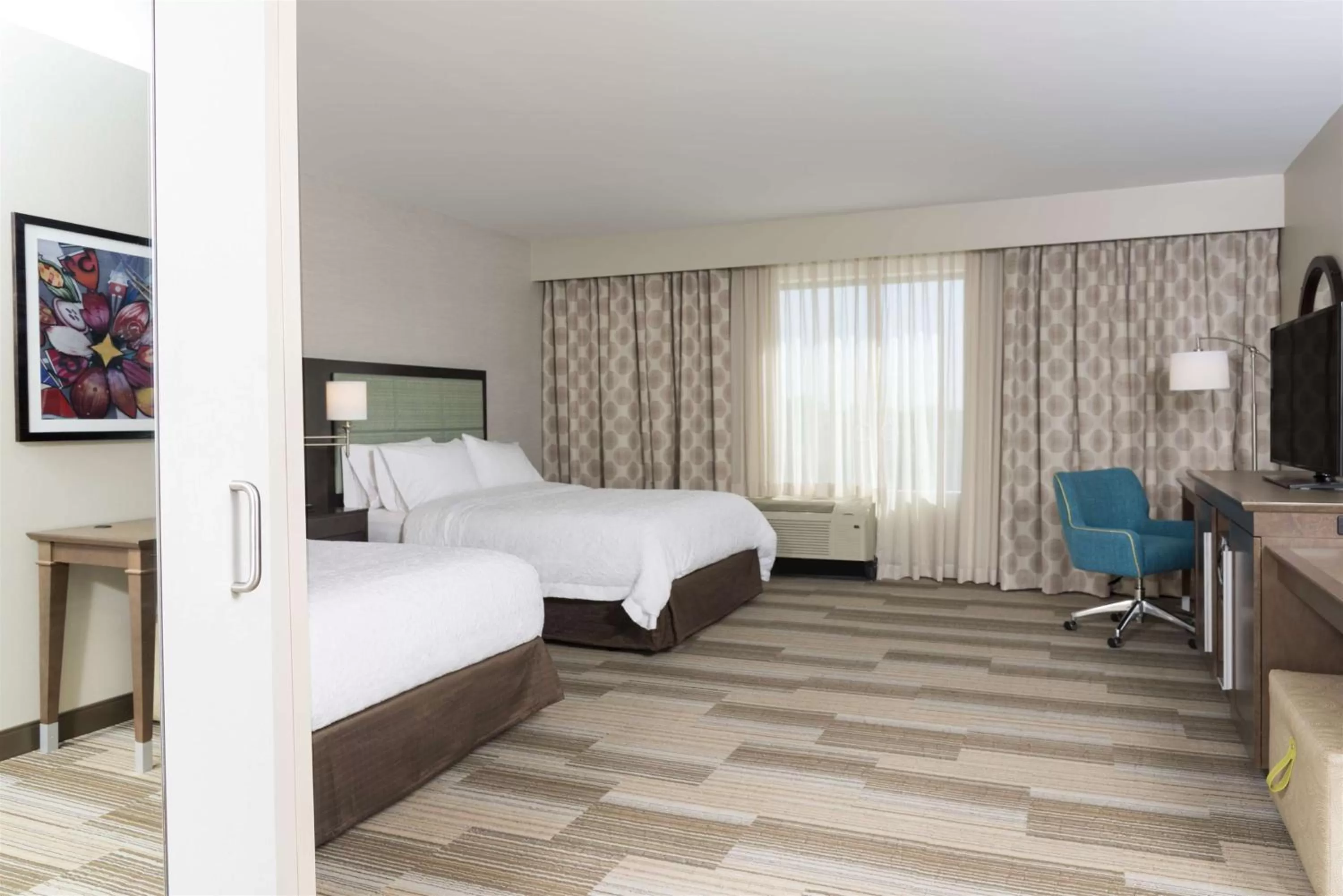 Queen Room with Two Queen Beds - Hearing Accessible/Non-Smoking in Hampton Inn Westfield Indianapolis