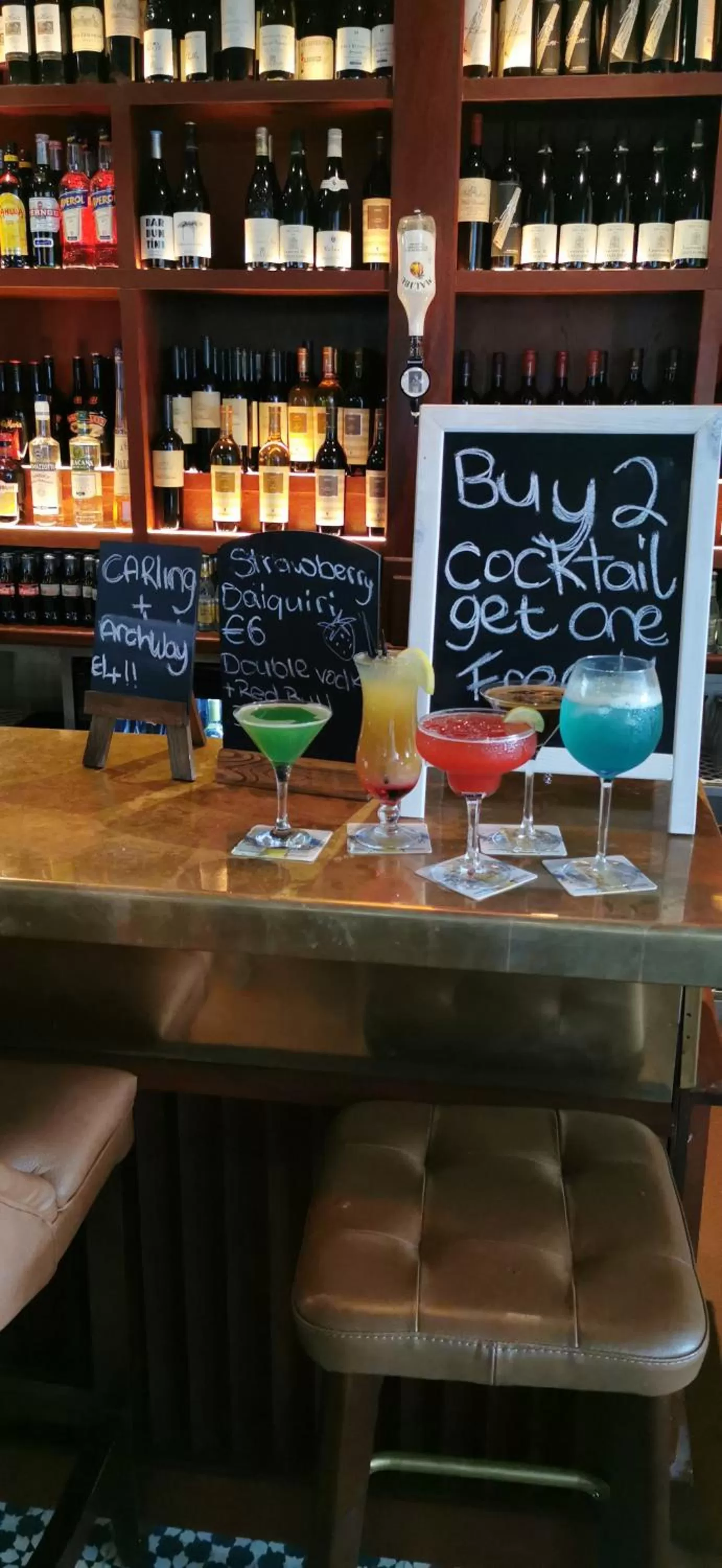 Lounge or bar in The Strand Hotel, the former residence of Oscar Wilde