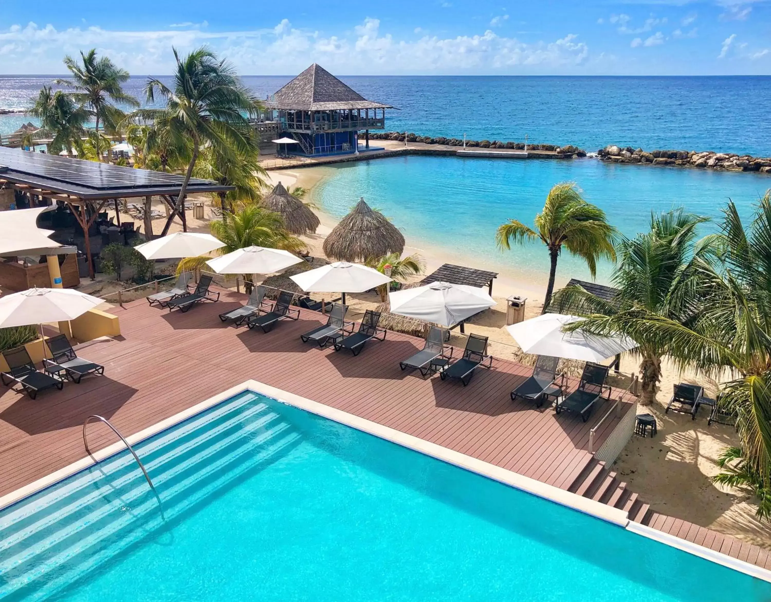 Beach, Pool View in Curacao Avila Beach Hotel