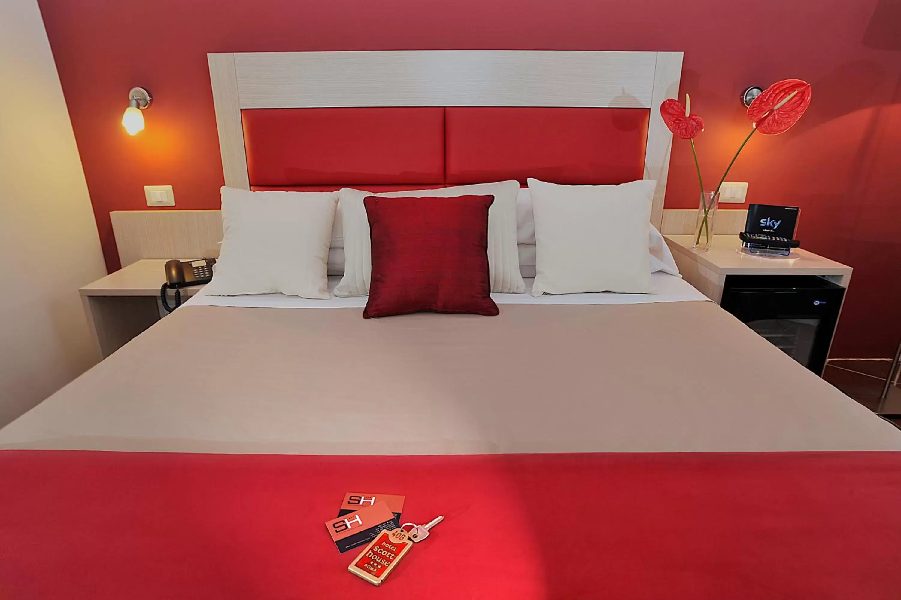 Bed in Hotel Scott House