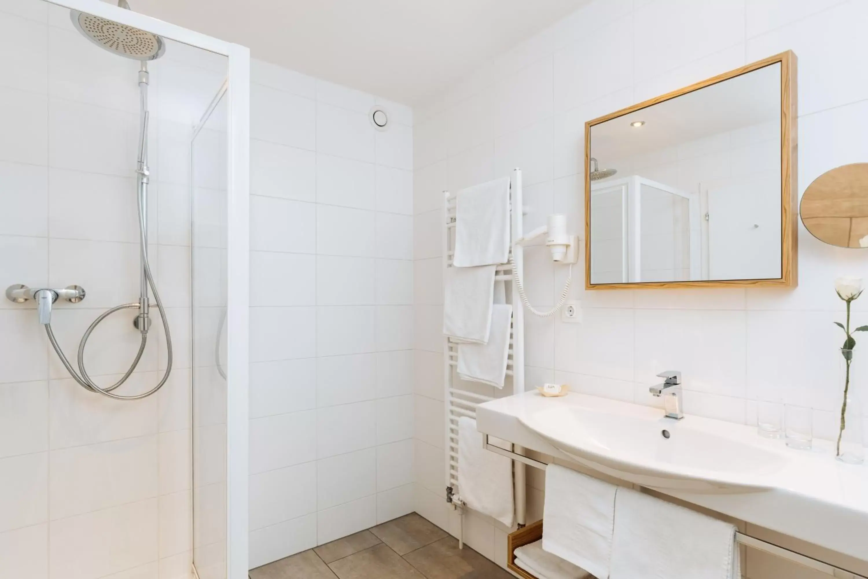 Shower, Bathroom in Hotel Kögele