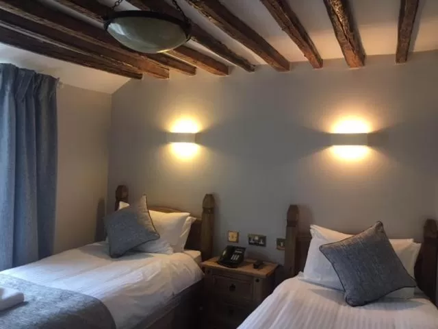 Bed in Tynycornel Hotel