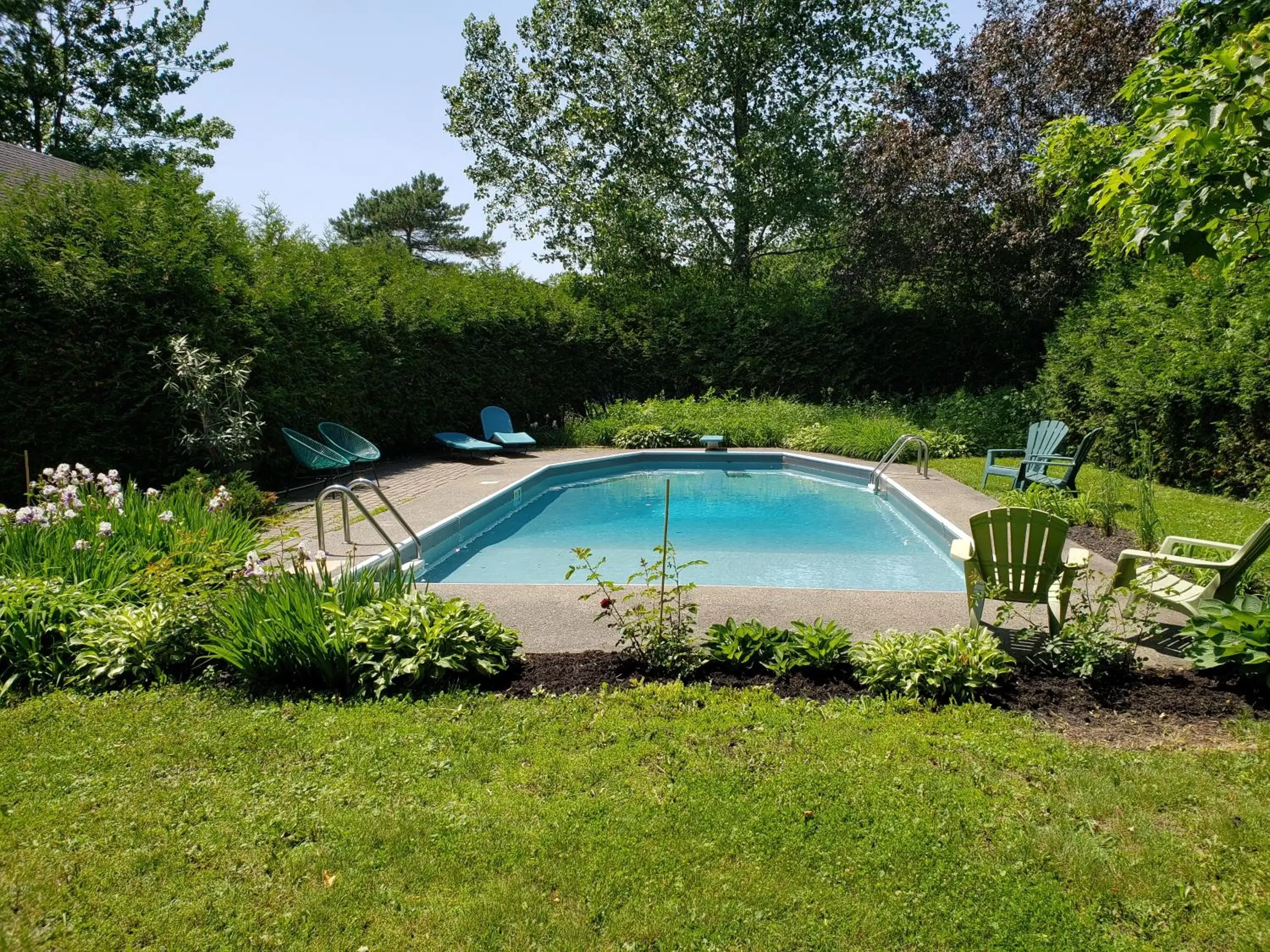 Garden, Swimming Pool in Auberge du Vignoble Bromont