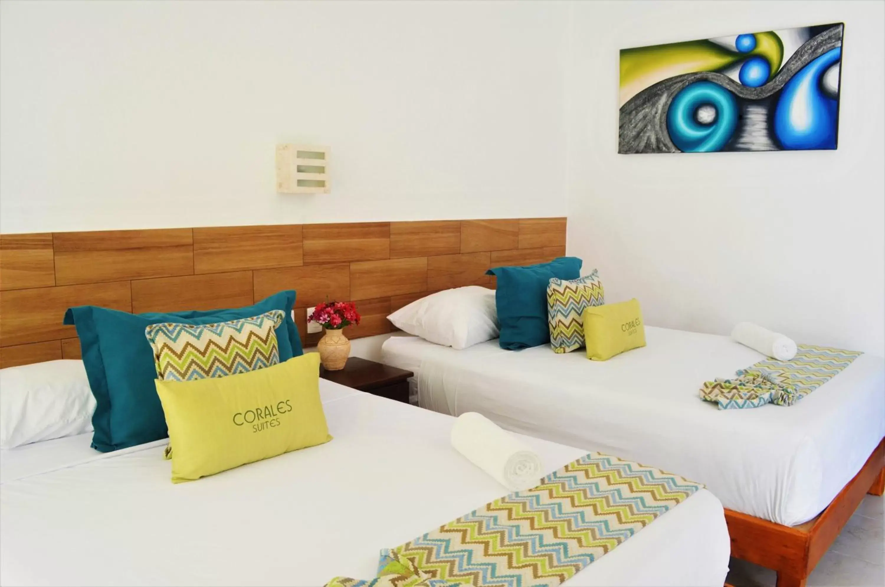 Bed in Corales Suites