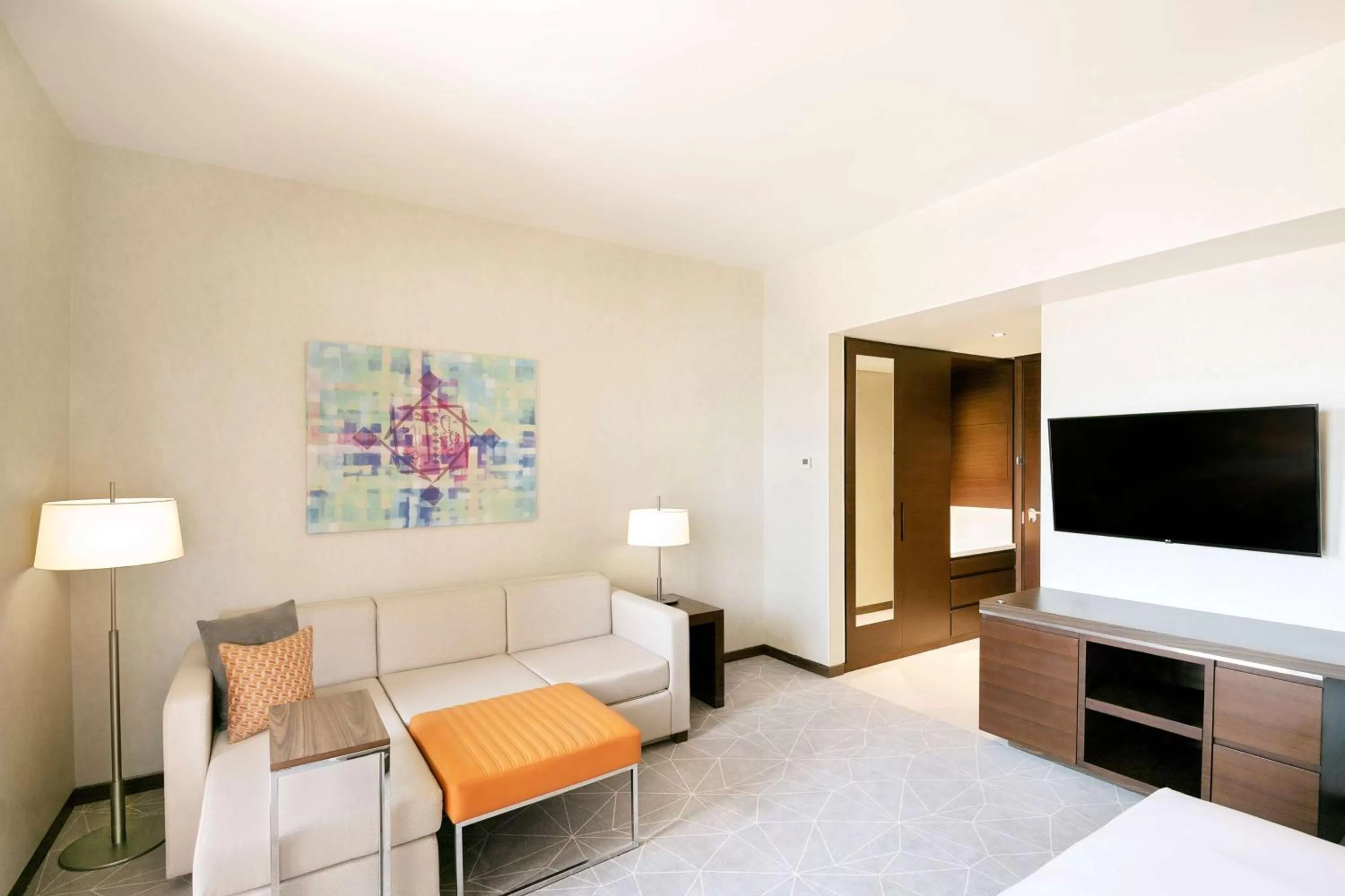 Bedroom, Bed in Hyatt Place Dubai Wasl District