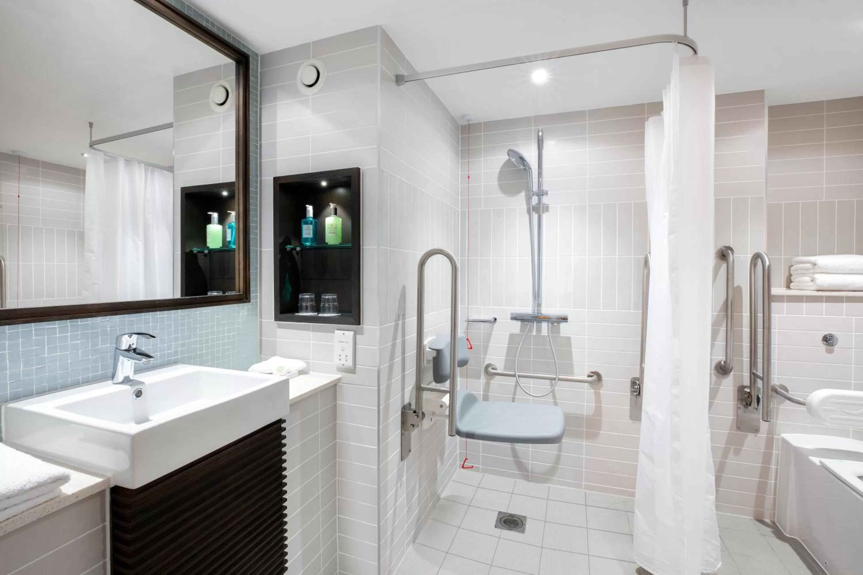 Shower in Staybridge Suites London Heathrow - Bath Road, an IHG Aparthotel