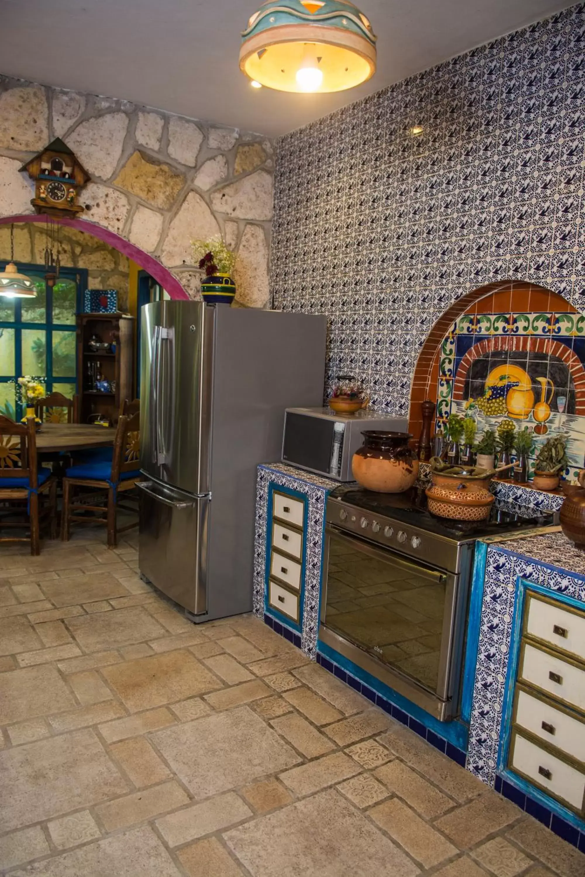 Communal kitchen, Lobby/Reception in Hacienda Boutique B&B and Spa Solo Adultos