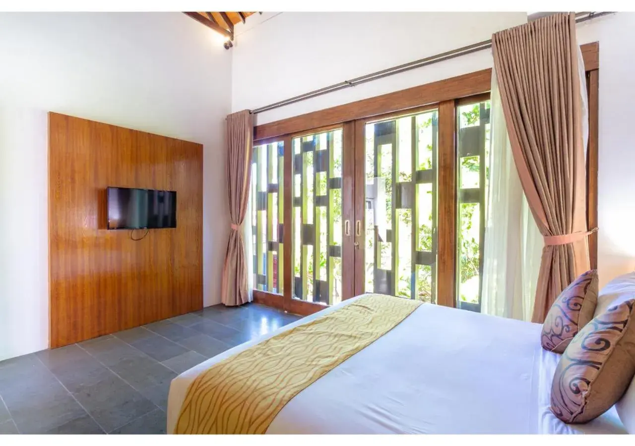 Bed in The Canggu Boutique Villas and Spa