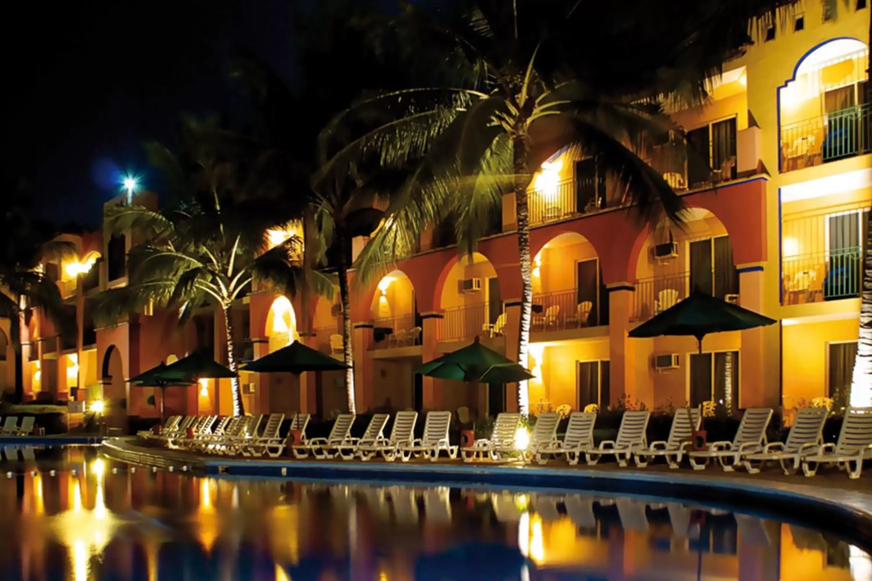 Night, Property Building in Royal Decameron Complex - All Inclusive