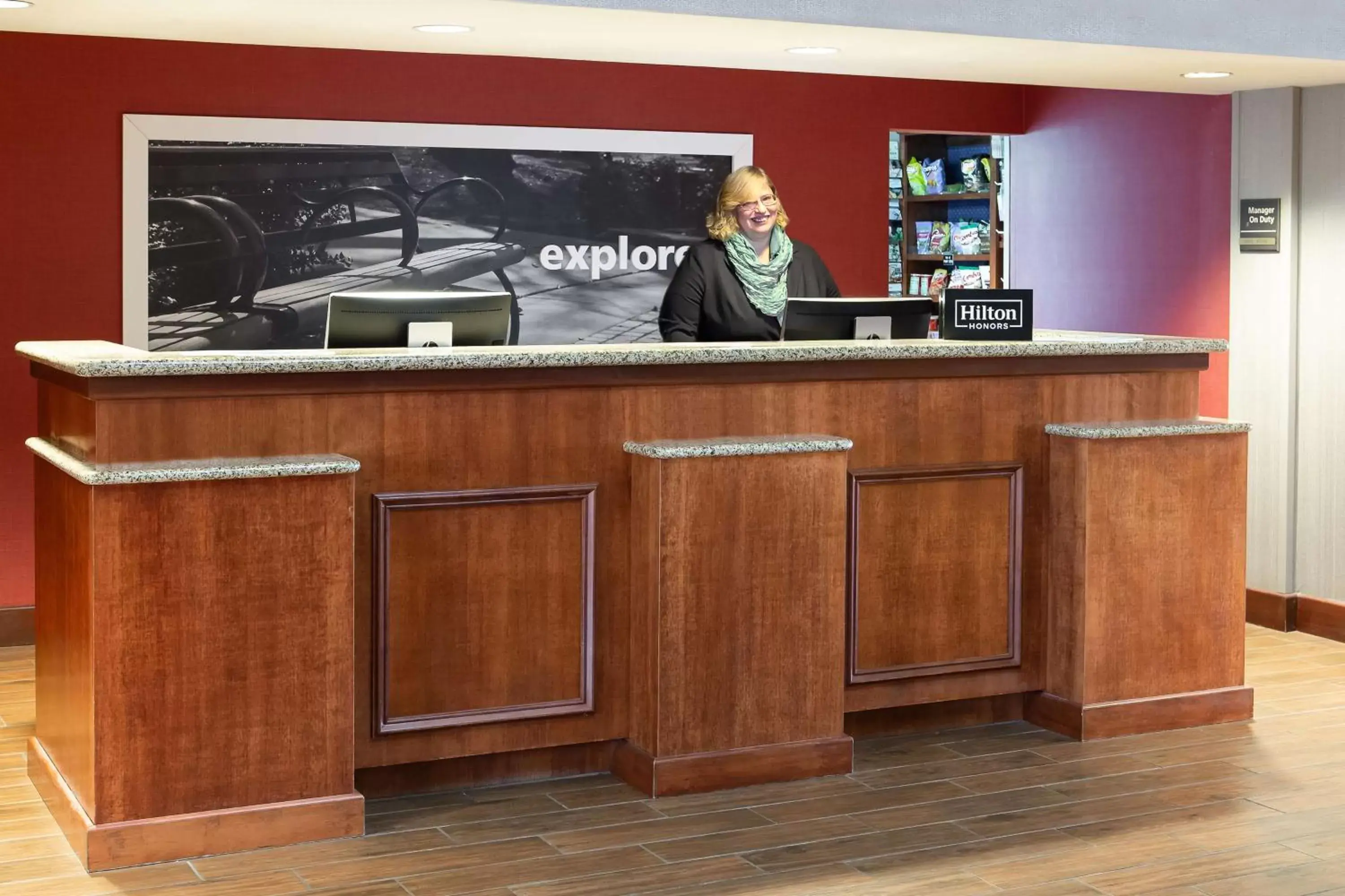 Lobby or reception in Hampton Inn Dubuque Lobby or reception in Hampton Inn Dubuque