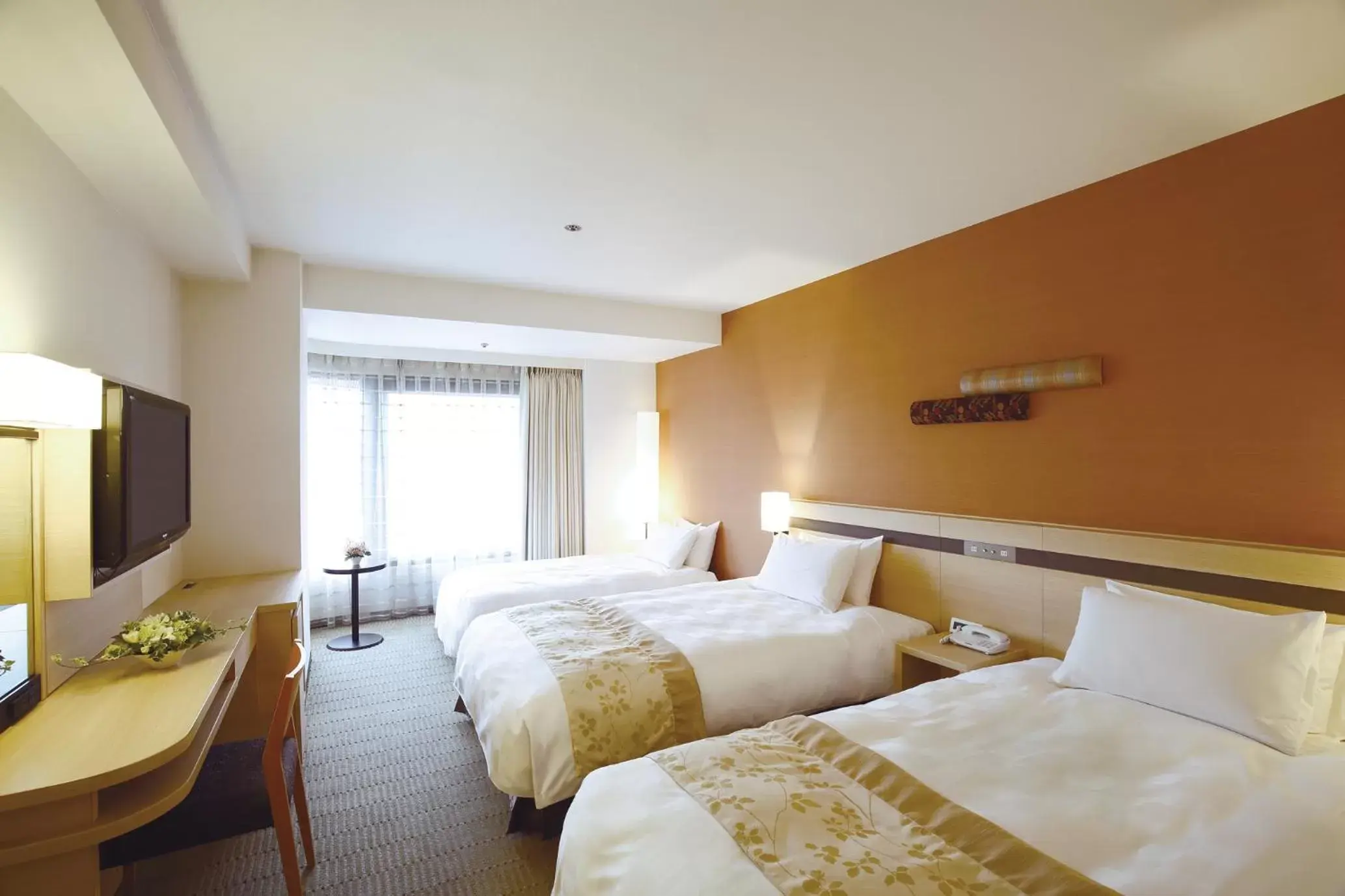 Bed in Karasuma Kyoto Hotel